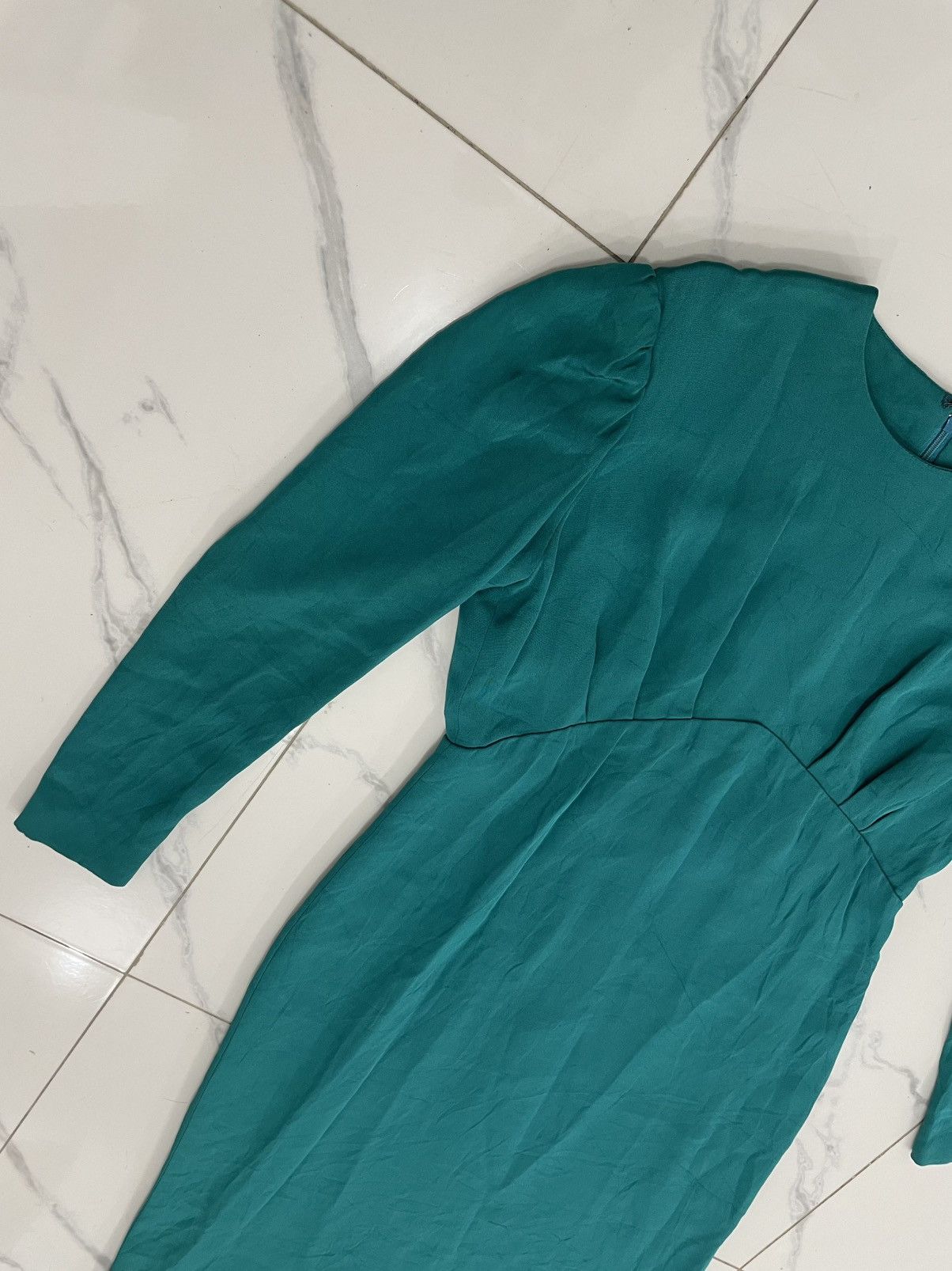 Givenchy ARCHIVAL GIVENCHY Nouvelle Boutique 100% Silk Midi Dress Size M / US 6-8 / IT 42-44 - 14 Thumbnail