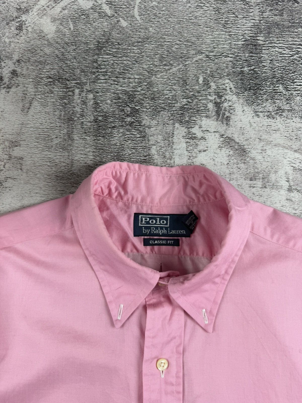 Polo Ralph Lauren Polo Ralph Lauren Rose Classic Blank Longsleeve Button Shirt Size US XL / EU 56 / 4 - 9 Thumbnail