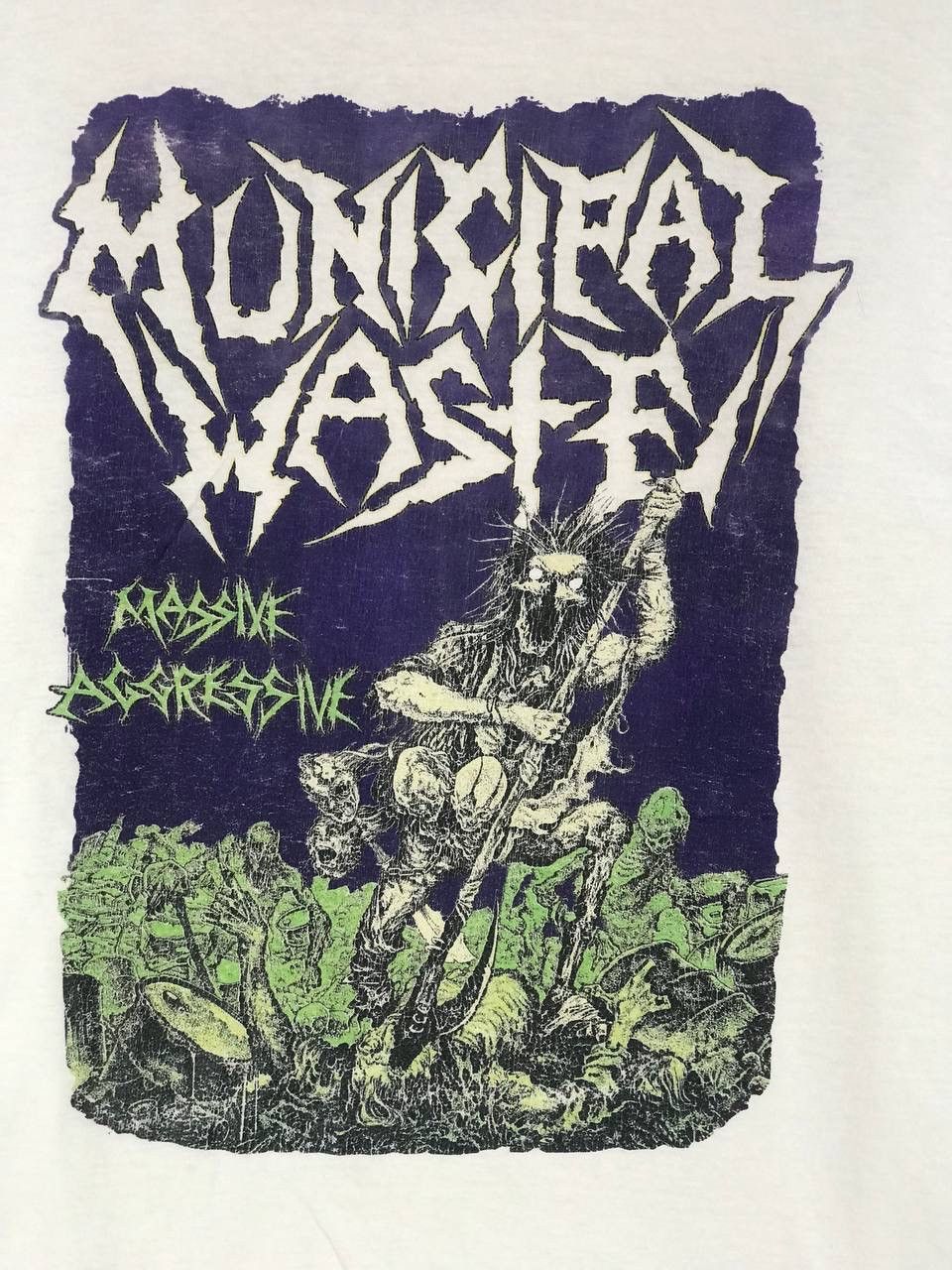 Band Tees Vintage Municipal waste trash hardcore band Size US M / EU 48-50 / 2 - 3 Thumbnail