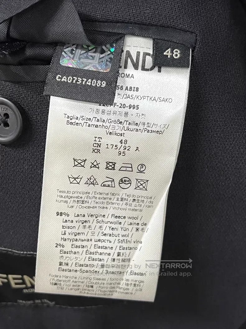 Fendi Fendi Blazers Size 48L - 3 Thumbnail