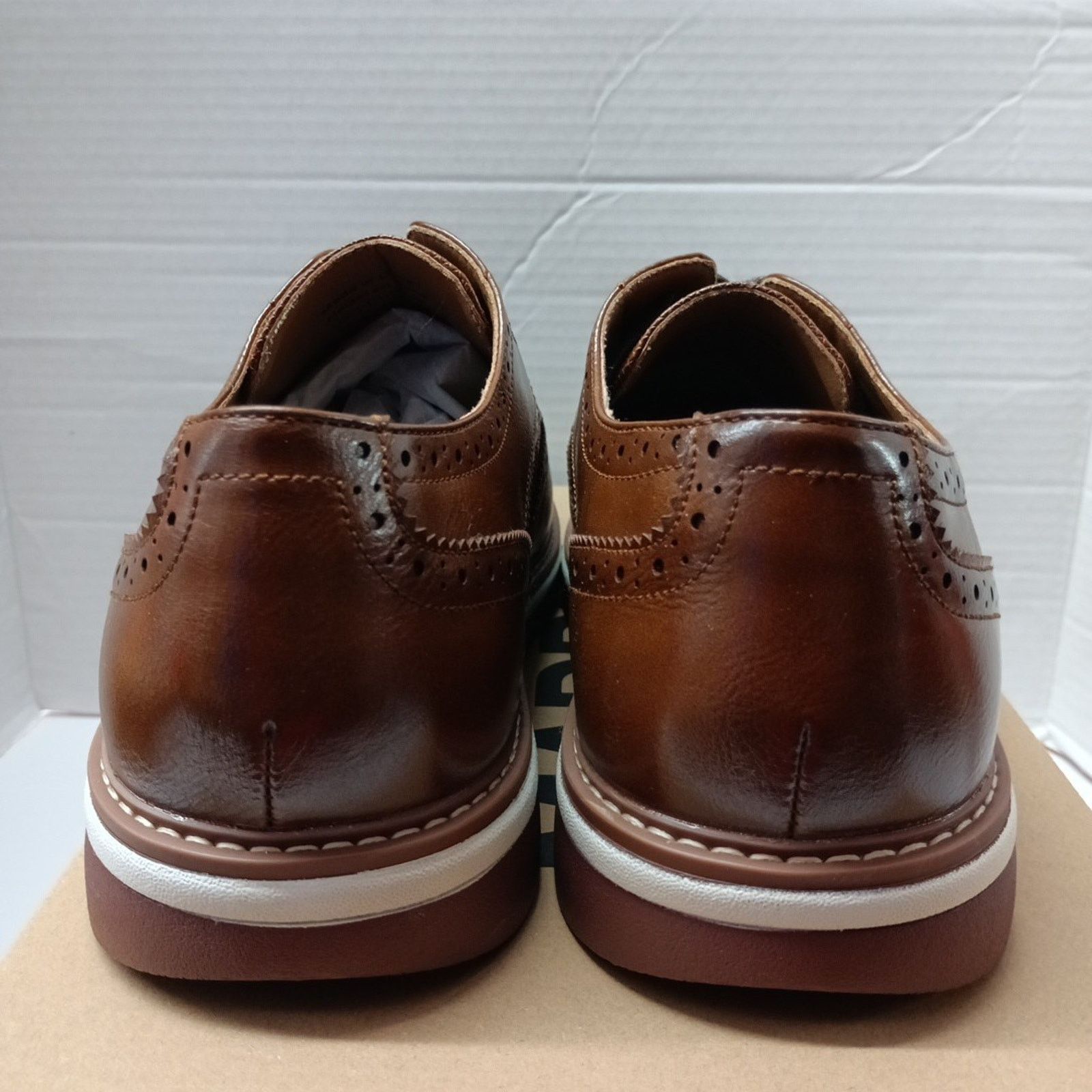 Steve Madden Men's Steve Madden Standalone Cognac Oxford Shoes Size 12 Size US 12 / EU 45 - 4 Thumbnail