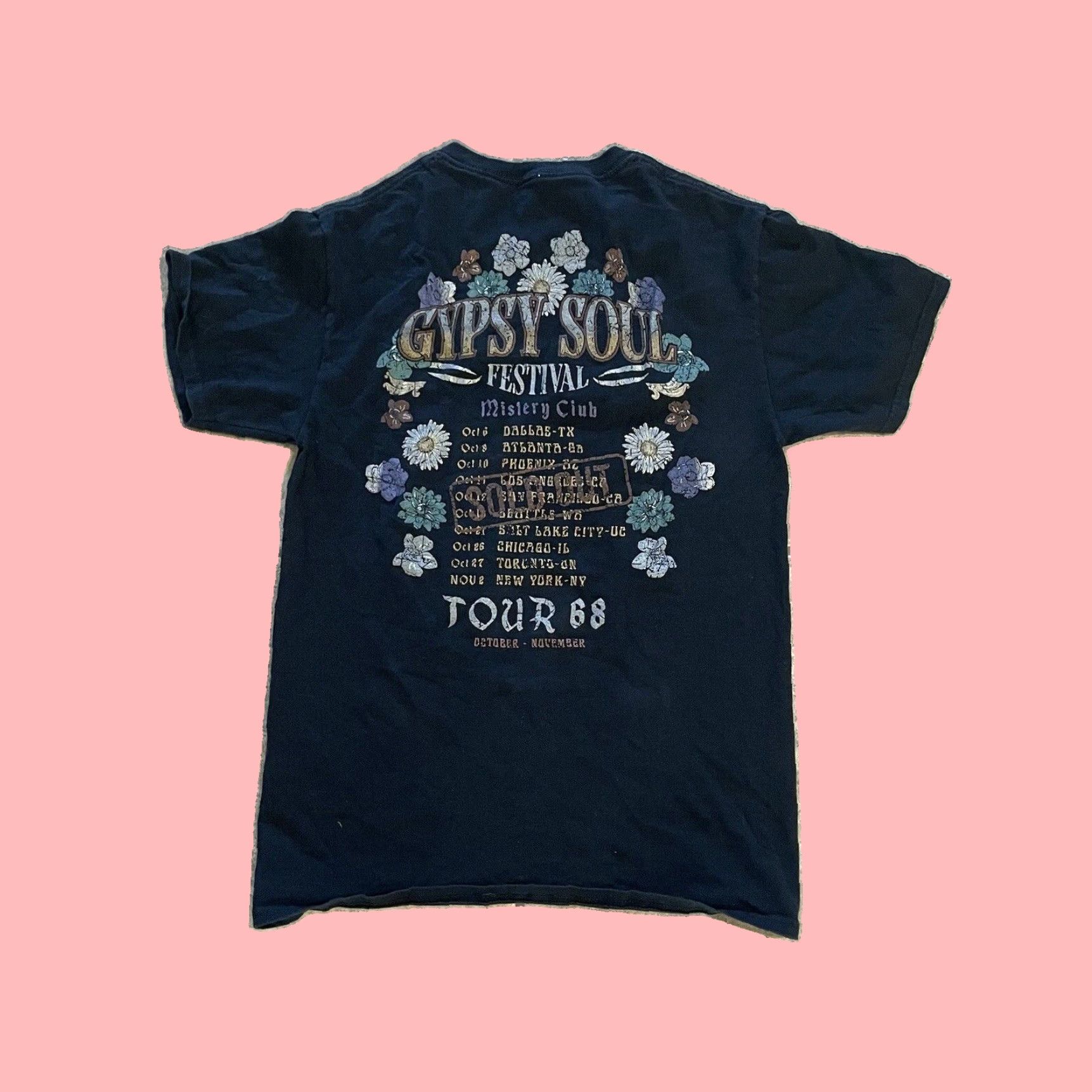 Vintage Free Spirited Nature Lover Bohemian Chic Graphic Print Woman's Festival T-Shirt Small Size S / US 4 / IT 40 - 5 Thumbnail