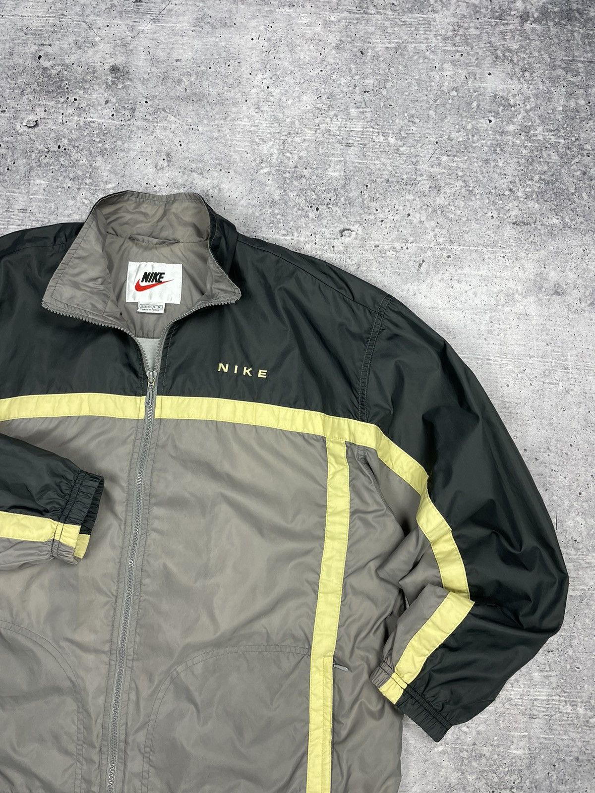 Nike × Vintage Vintage Nike 90’s Y2K Style Drill Nylon Big Back Logo Bomber Size US S / EU 44-46 / 1 - 3 Thumbnail