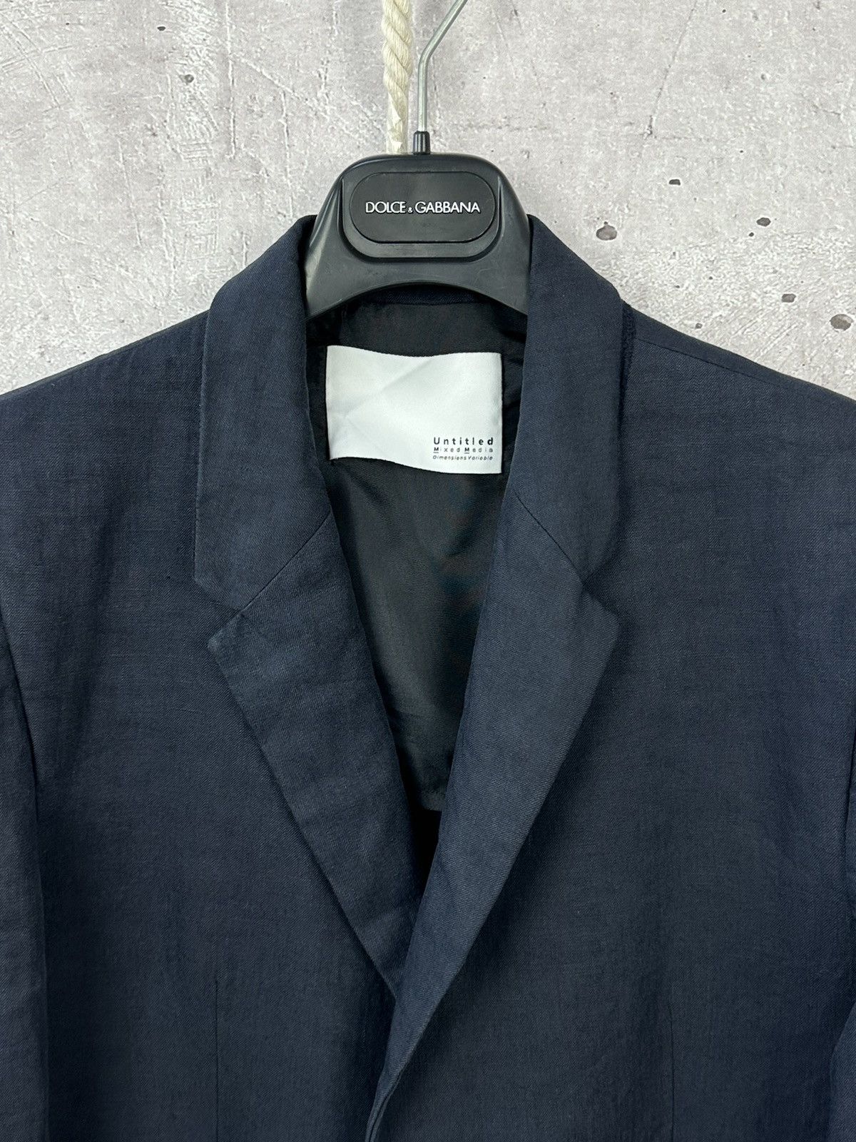 Designer × Matthew Miller Matthew Miller Untitled Navy Blue Linen long Sleeve Blazer Size US S / EU 44-46 / 1 - 4 Thumbnail