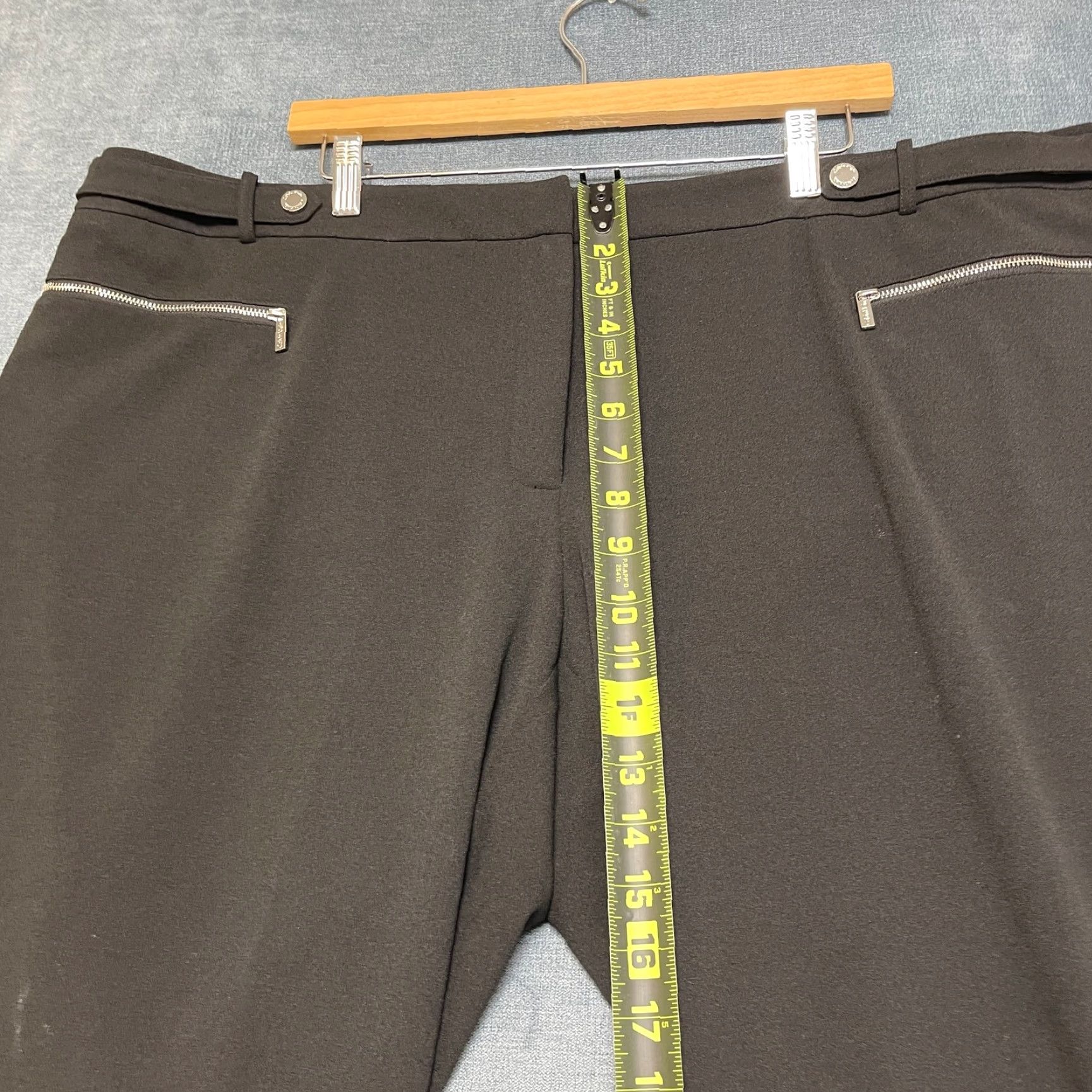 Calvin Klein Calvin Klein Gray Ankle Pants Womens 22W Plus High Rise Straight Leg Outdoor Casual Seasonal Modern Size 40" / US 18 - 6 Thumbnail
