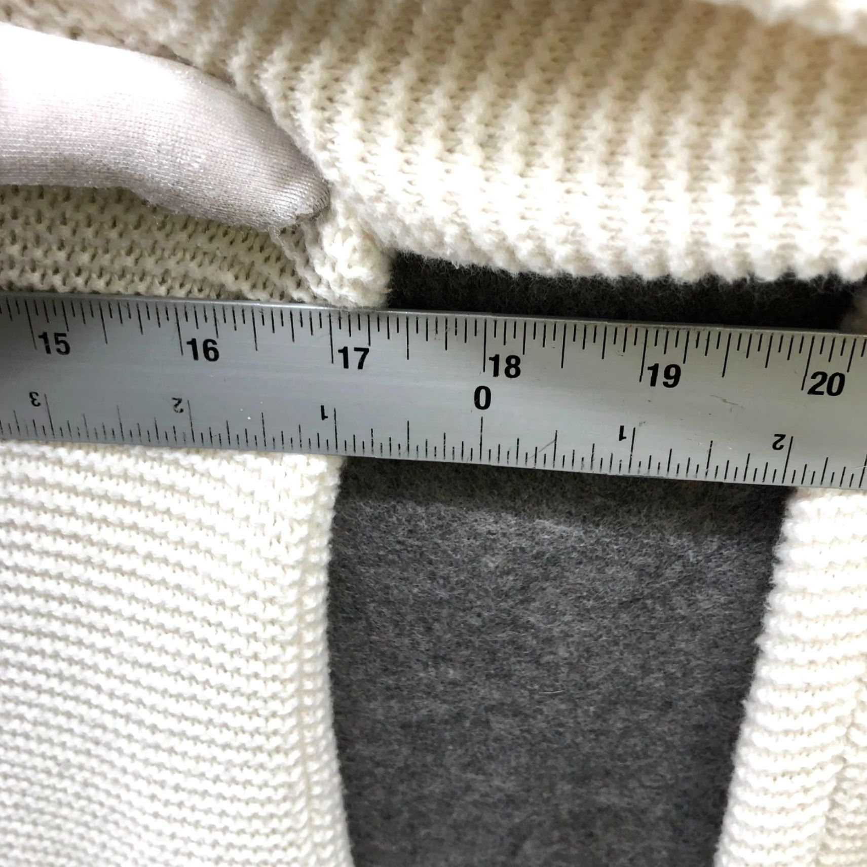 J.Crew J. Crew Tunic Sweater Womens S Crewneck Ivory Textured Honeycomb Cotton Wool Crew Neck Long Sleeve Size S / US 4 / IT 40 - 7 Thumbnail