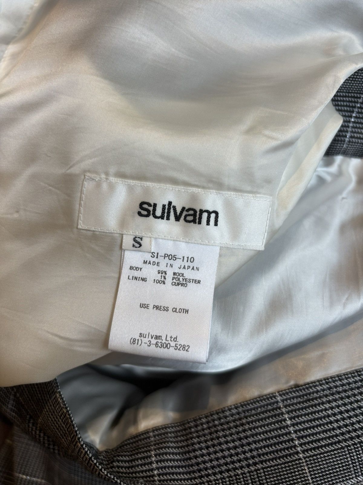 Sulvam Houndstooth AW22 Frayed Trousers Size US 30 / EU 46 - 6 Thumbnail