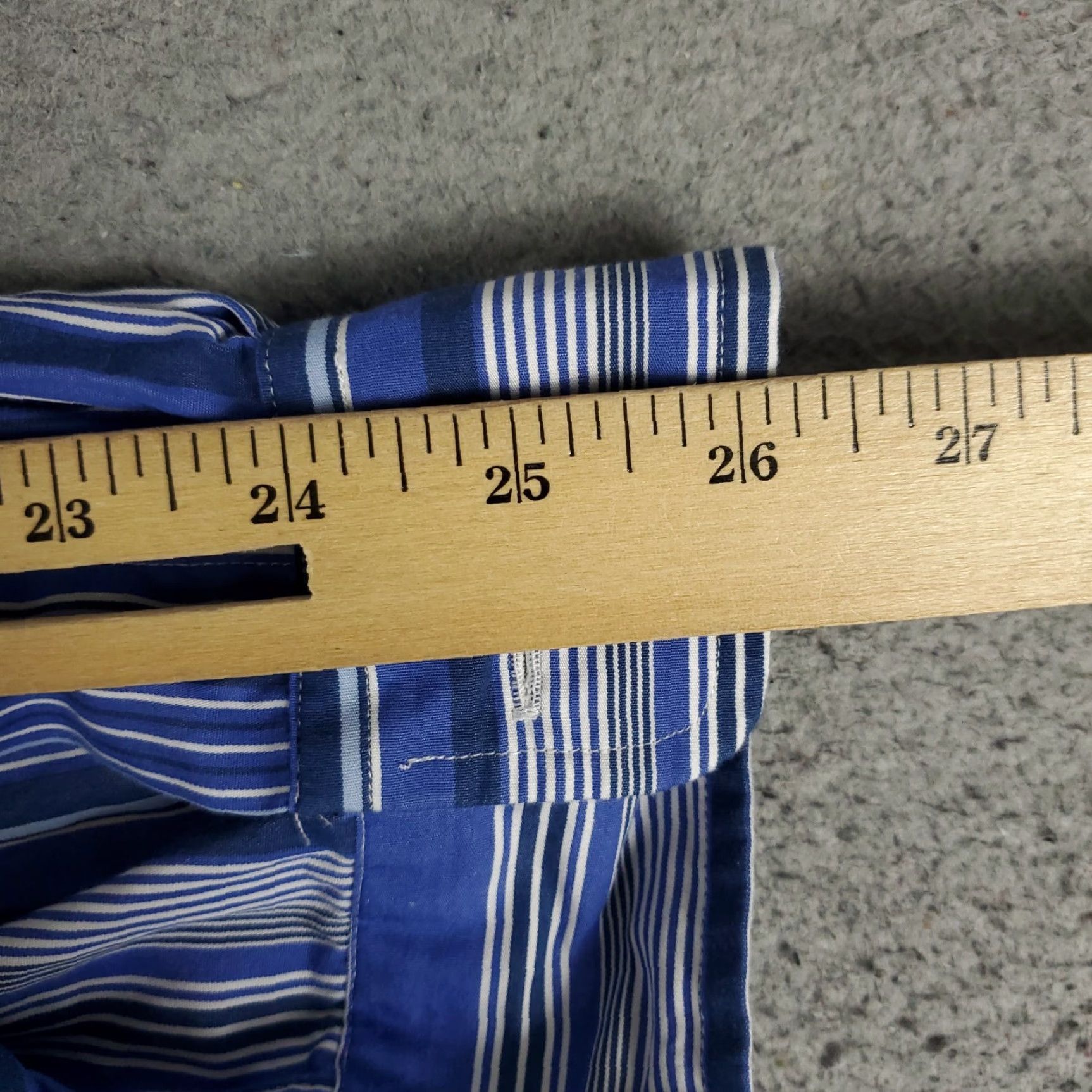 Ralph Lauren Ralph Lauren Shirt Mens XL Blue Striped Pony Casual Button-Up Long Sleeve - Classic American Preppy Cotton Shirt (XL, Blue) Mens Size US XL / EU 56 / 4 - 7 Thumbnail