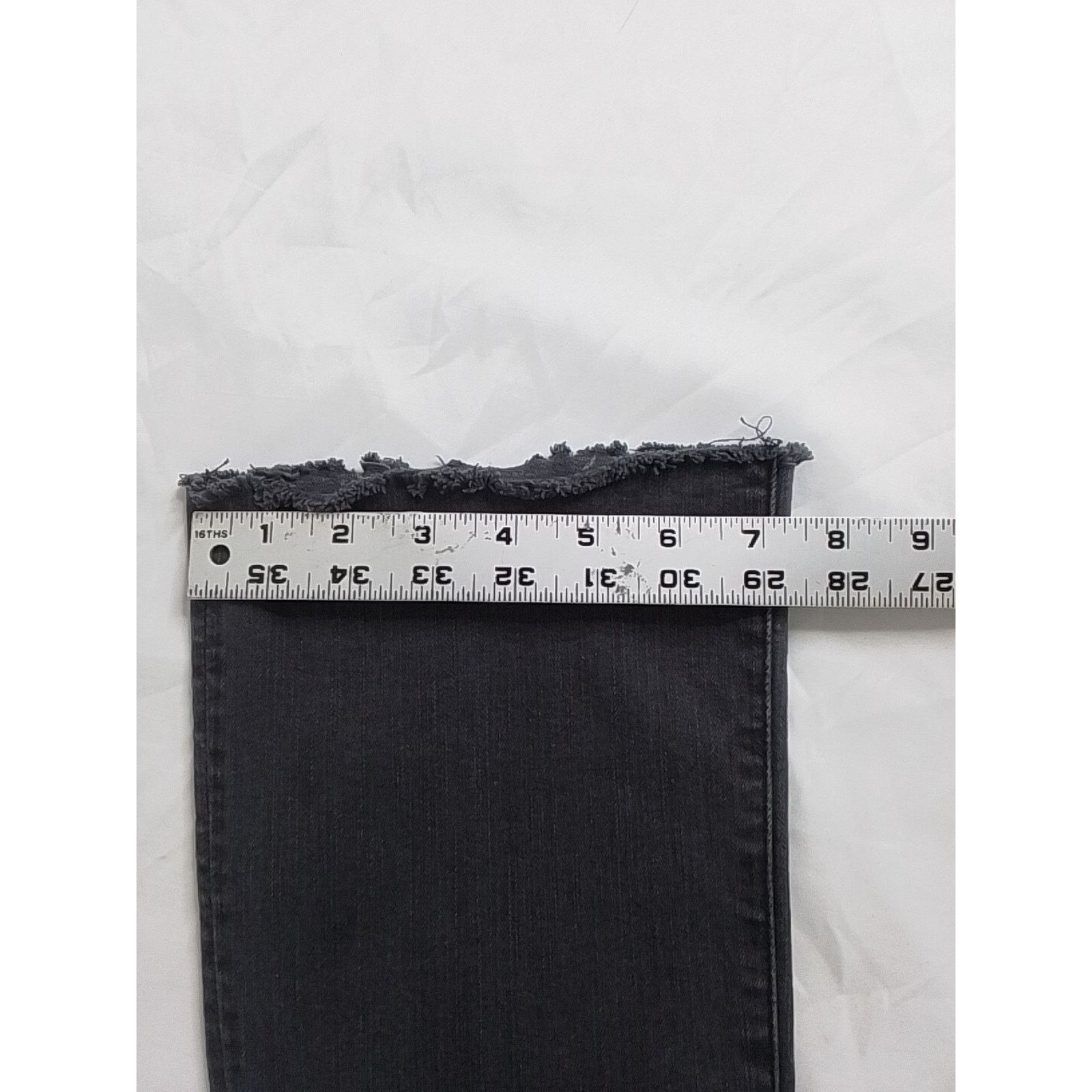 MOTHER Mother Denim Jeans Women's 25 Black The Hutsler Ankle Fray Size 25" / US 0 / IT 36 - 14 Thumbnail