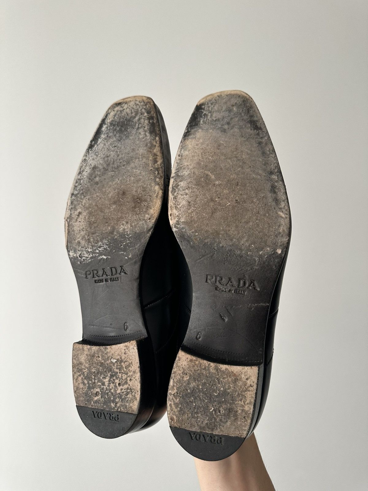 Prada Prada FW07 Runway Distressed Leather Derby Size US 7 / EU 40 - 7 Thumbnail