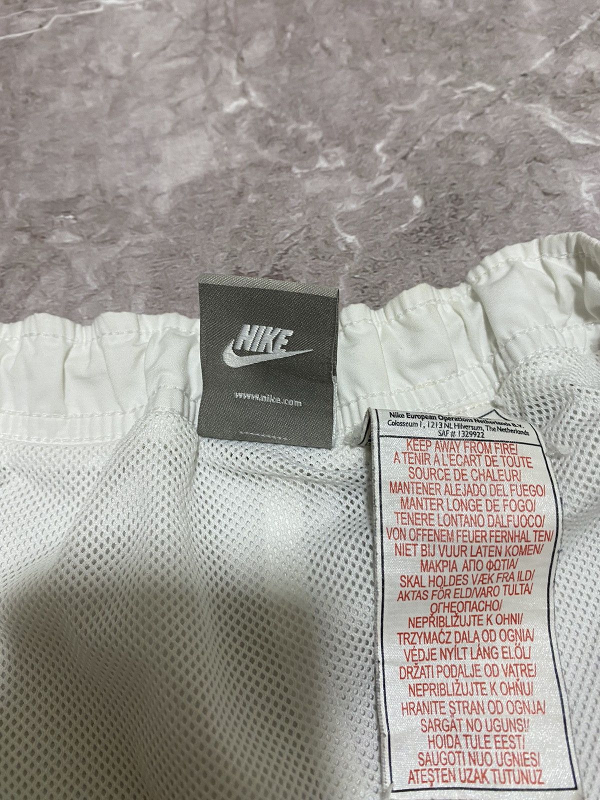 Nike × Vintage Vintage Y2K Nike Mini Swoosh Drill Baggy Oversized Shorts Size US 34 / EU 50 - 8 Thumbnail