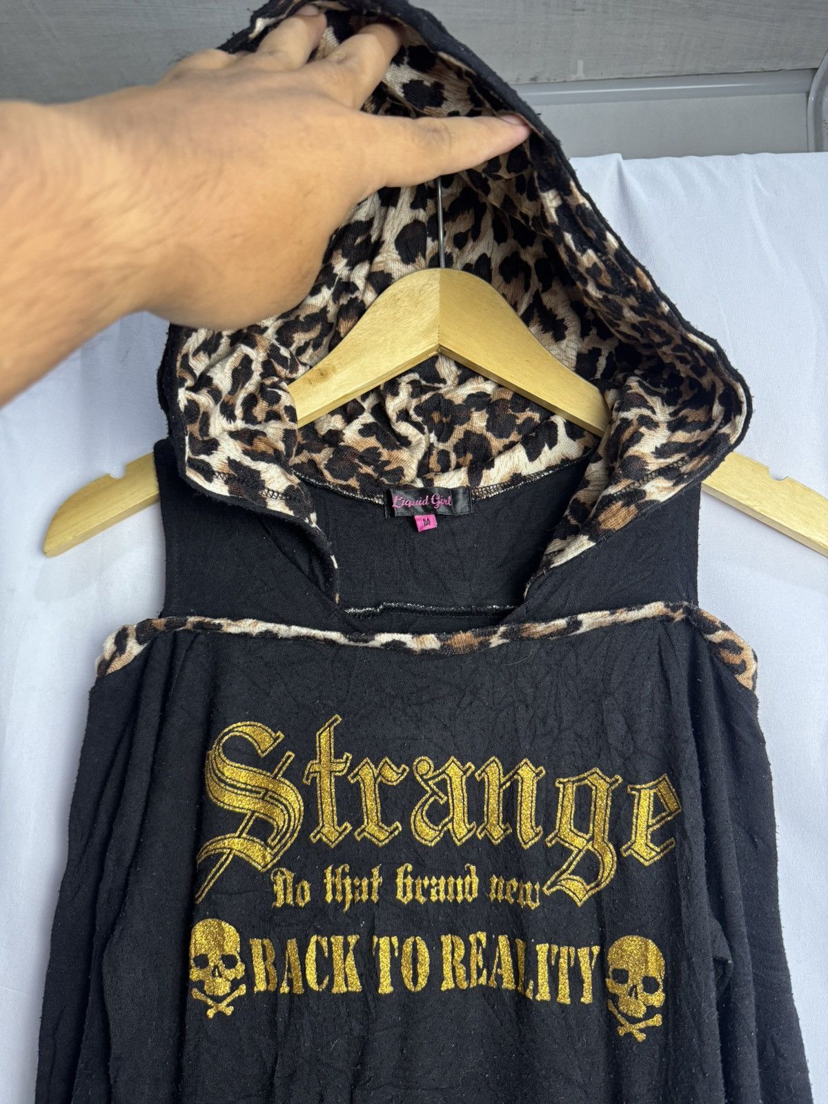 If Six Was Nine Gothic Ifsix Skulls Leopard Hoodie Punk Styled Size US S / EU 44-46 / 1 - 3 Thumbnail