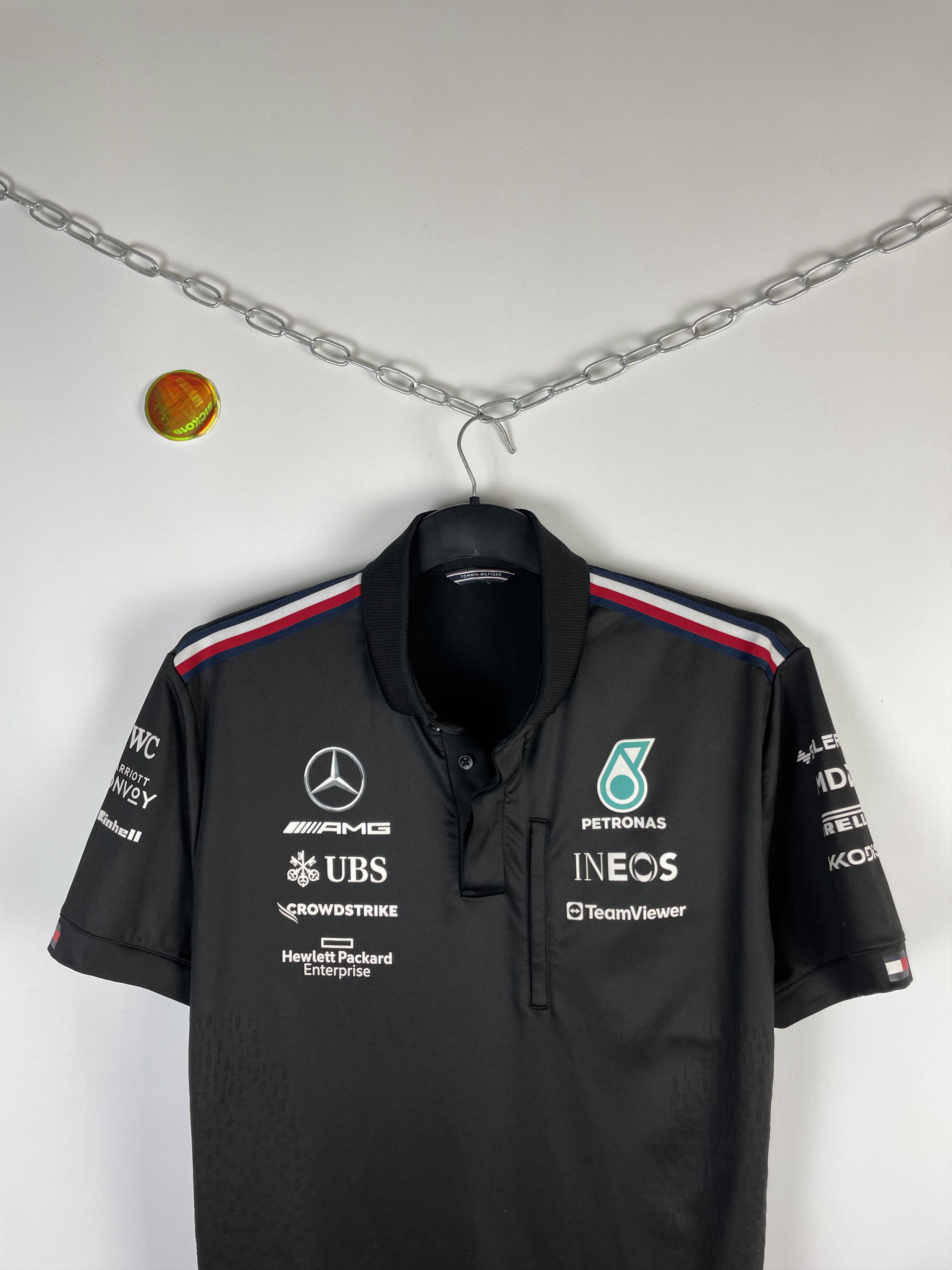 Mercedes-Benz × Vintage Mersedes Benz AMG shirt polo Petronas Size US L / EU 52-54 / 3 - 3 Thumbnail