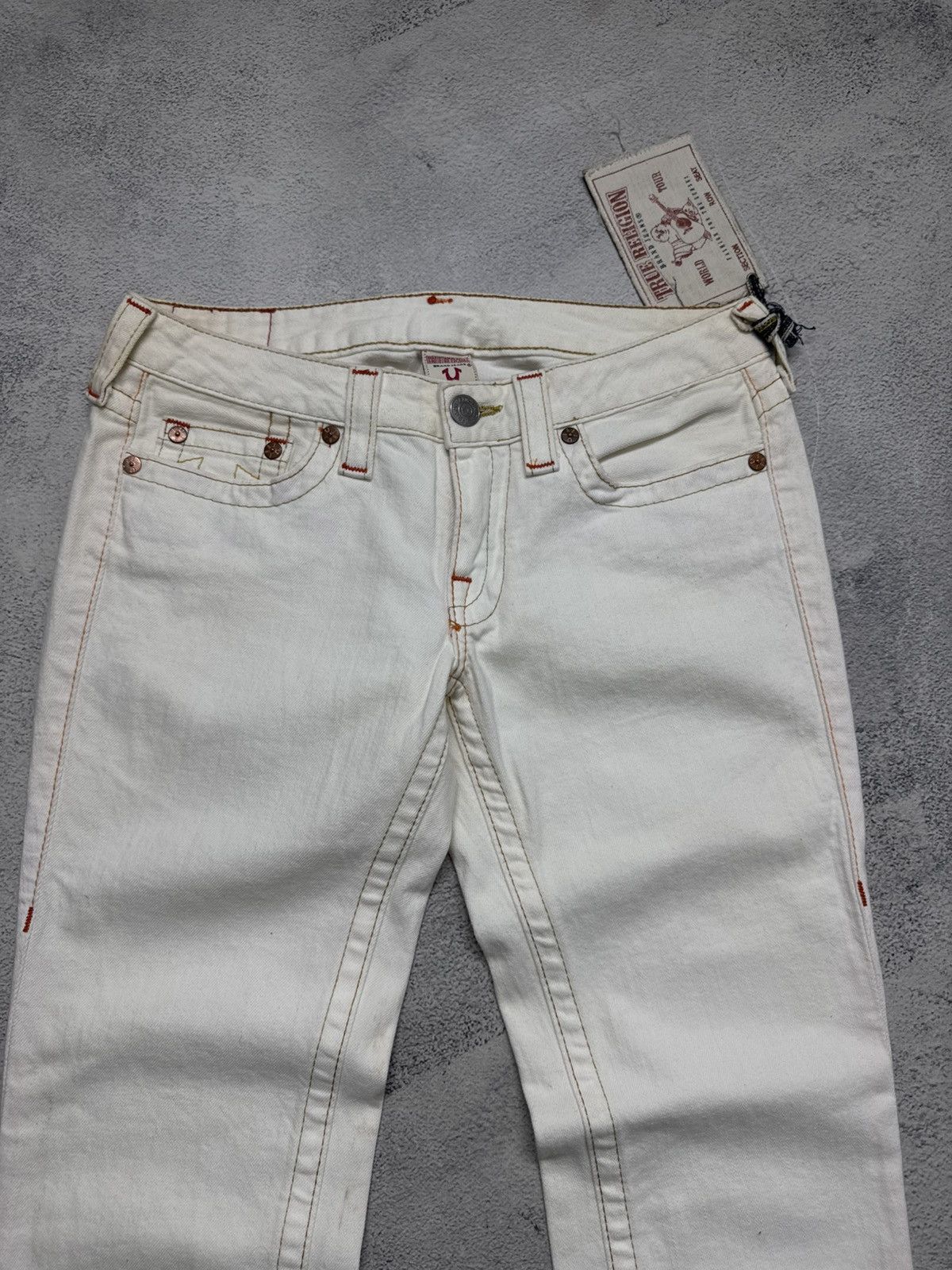 True Religion Vintage True Religion USA White Jeans 90’s Size 29" - 12 Thumbnail