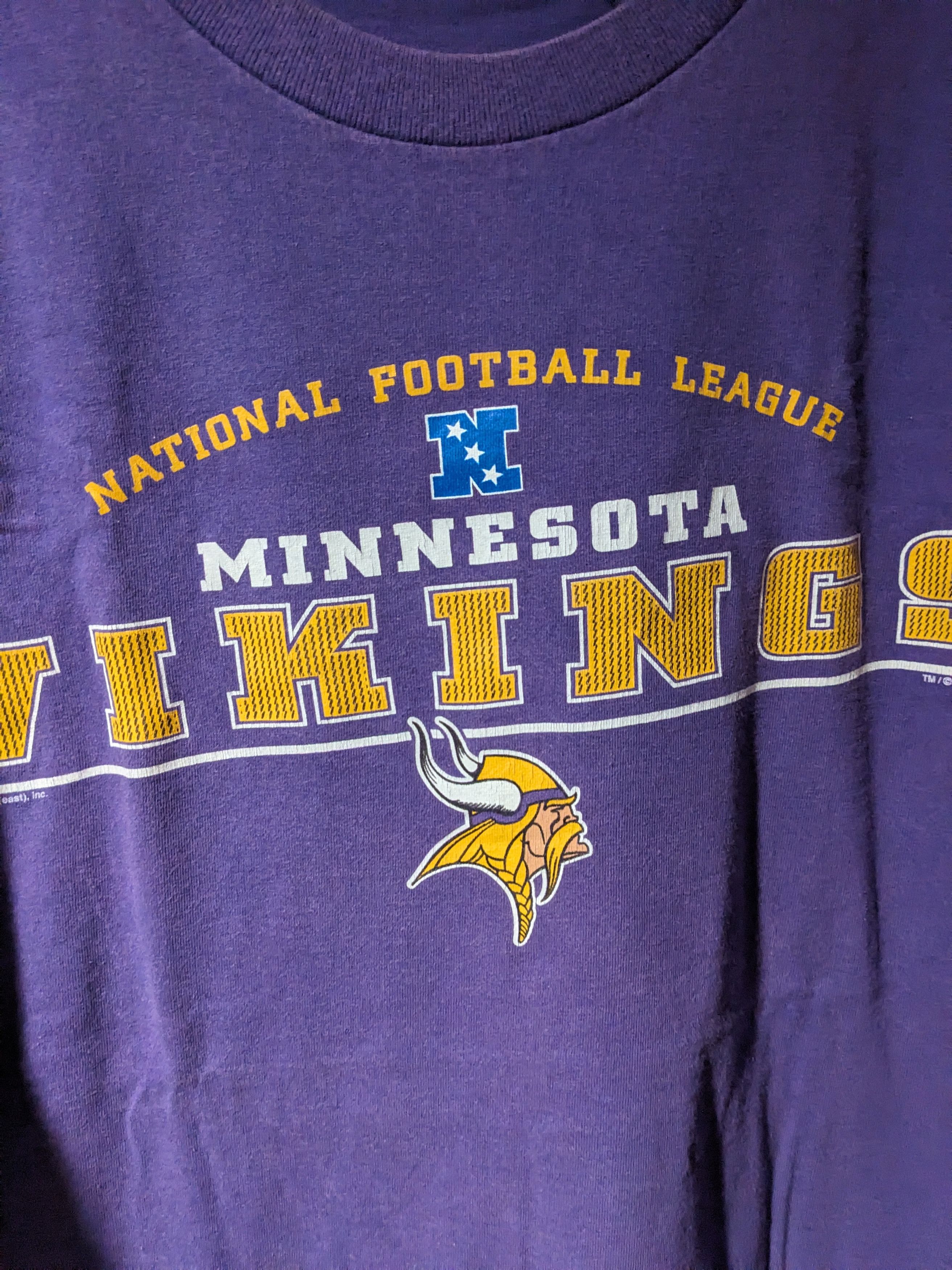 NFL × Vintage Vintage Y2K Minnesota Vikings NFL Football Lee Sport T-Shirt Size US XXL / EU 58 / 5 - 2 Thumbnail