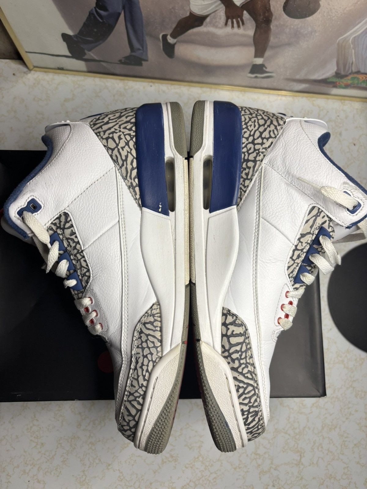 Jordan Brand Jordan Retro 3 ‘true blue’ Size US 11.5 / EU 44-45 - 3 Thumbnail