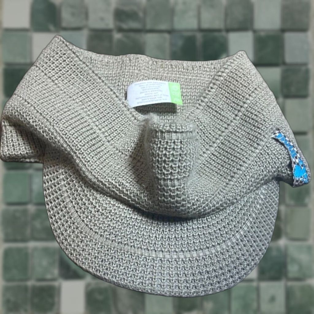 Vintage Bula Visor Hat Adult One Size Womens Acrylic Woll Blend Knit Tan Size ONE SIZE - 1 Thumbnail