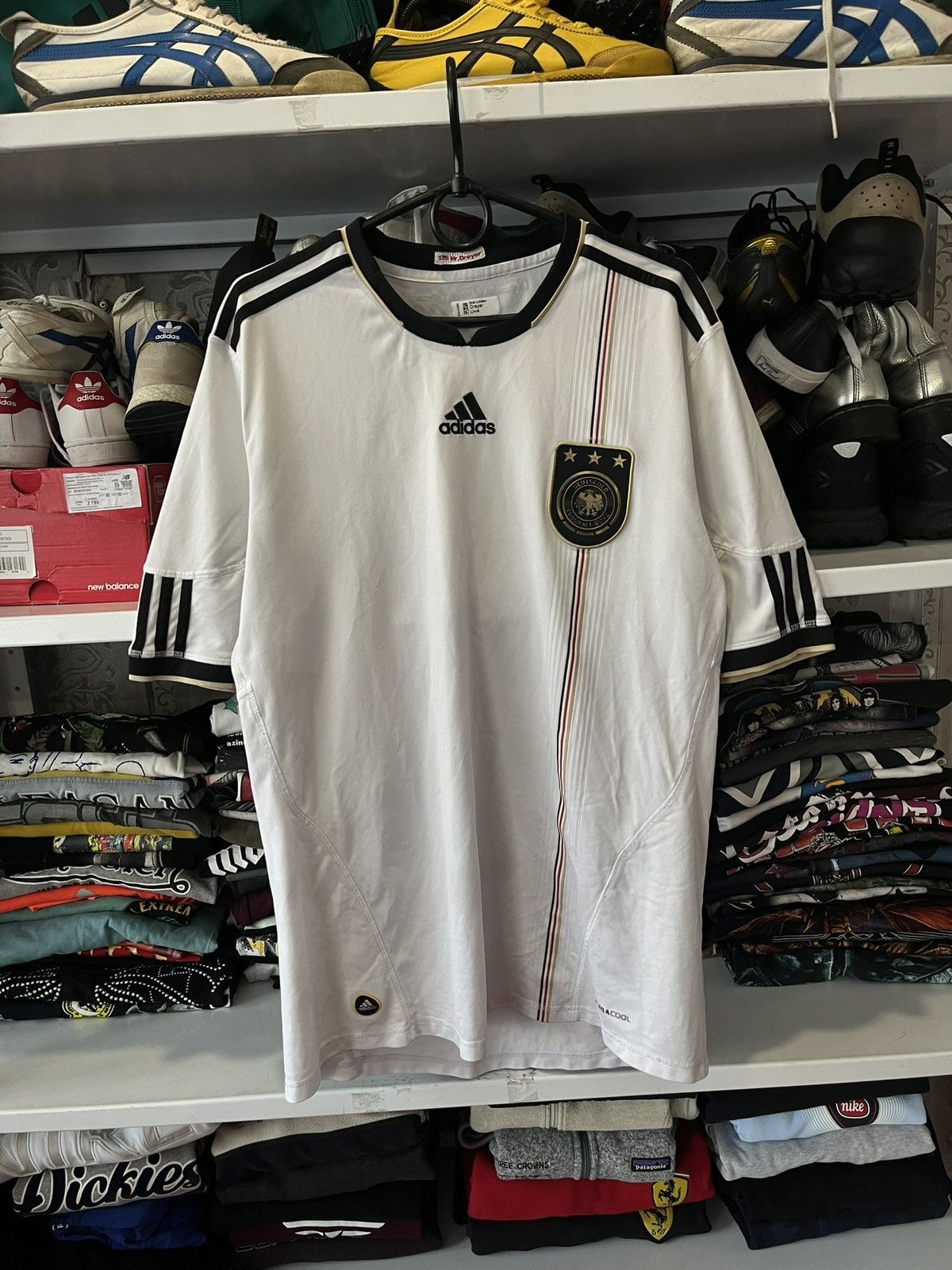 Adidas GERMANY ADIDAS 2010 WORLD CUP FOOTBALL HOME JERSEY SOCCER Size US M / EU 48-50 / 2 - 1 Thumbnail