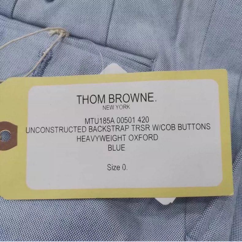 Thom Browne Thom browne Size0 Haze blue suit pants Size US 27 - 6 Thumbnail