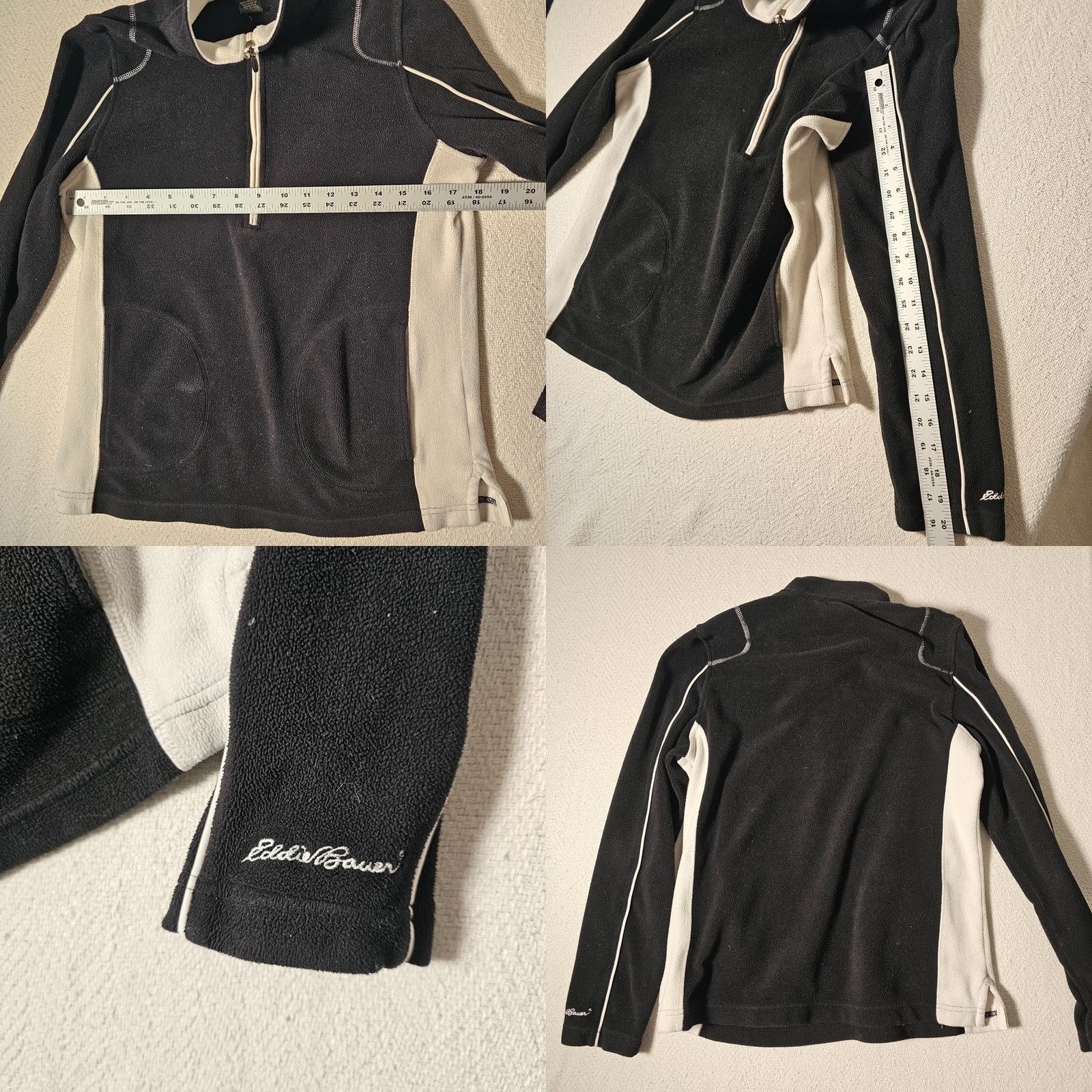 Eddie Bauer Eddie Bauer Women's Size Medium Black Half Zip Long Sleeve Knit Pullover Sweater Size M / US 6-8 / IT 42-44 - 8 Thumbnail