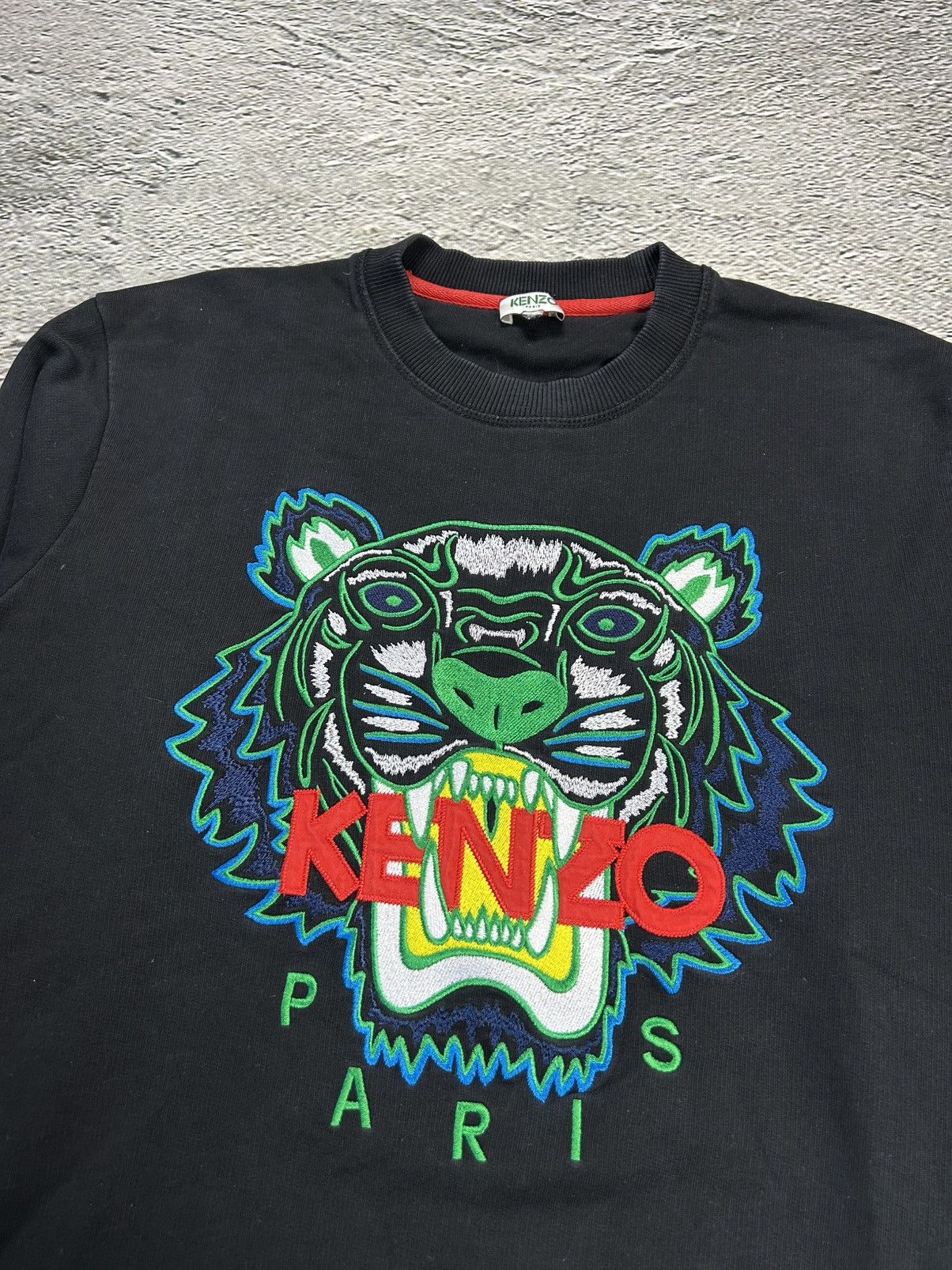 Kenzo Kenzo Tiger sweatshirt Black crewneck paris Size US M / EU 48-50 / 2 - 2 Thumbnail