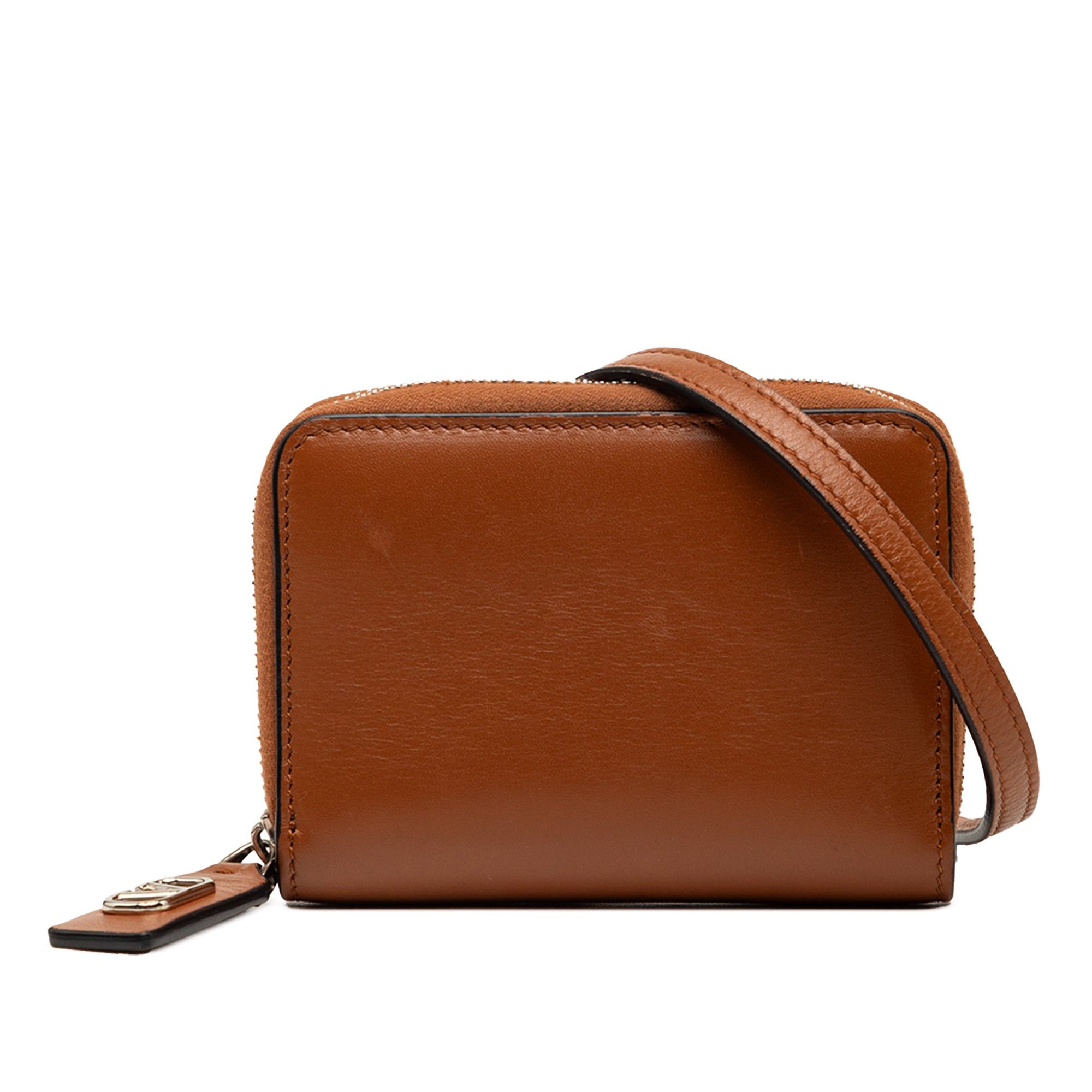 Valentino Leather VLogo Wallet On Strap Size ONE SIZE - 1 Thumbnail