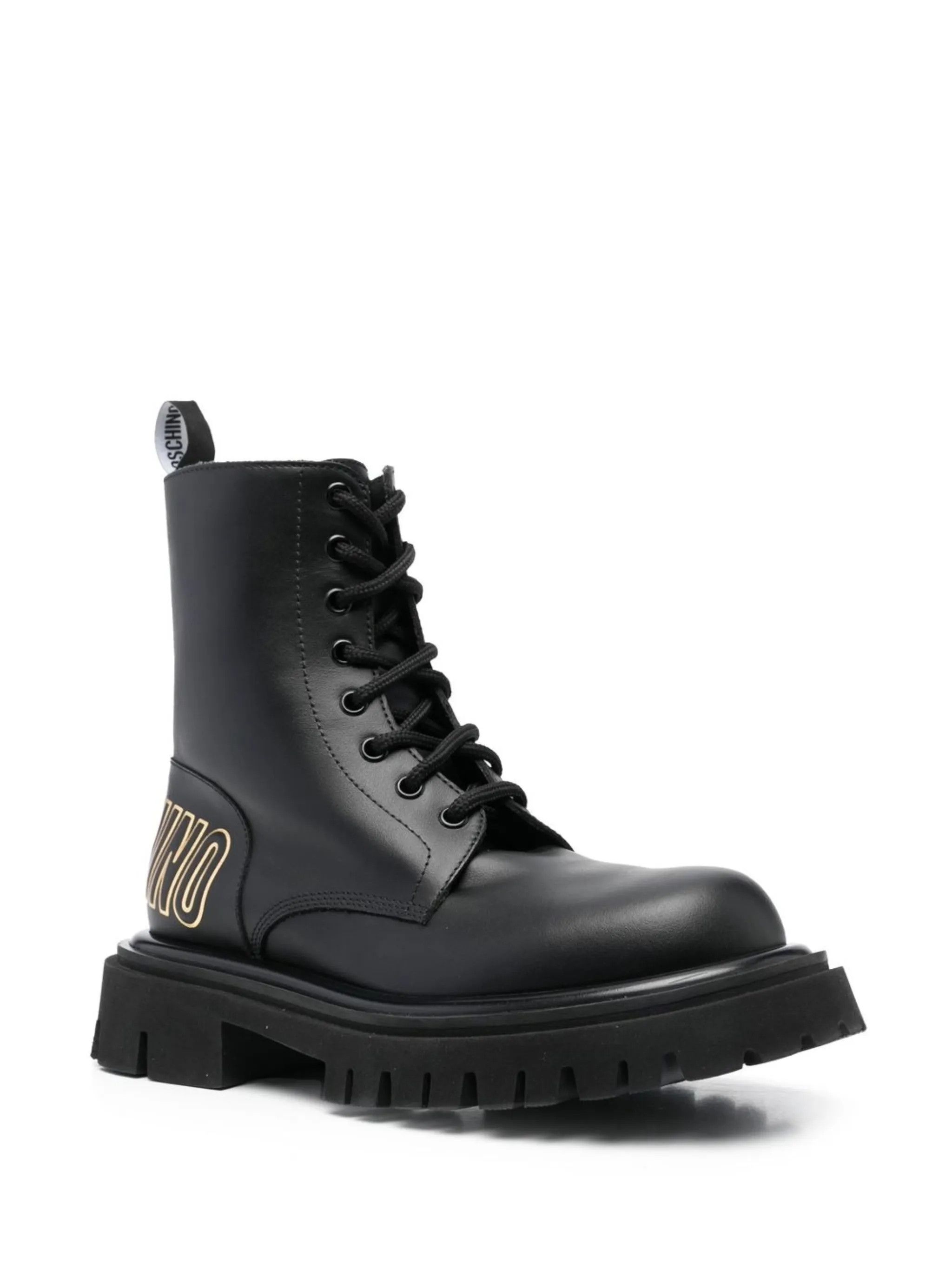 Moschino o1y0225 Logo Ankle Boots in Black Size US 9 / EU 42 - 2 Thumbnail