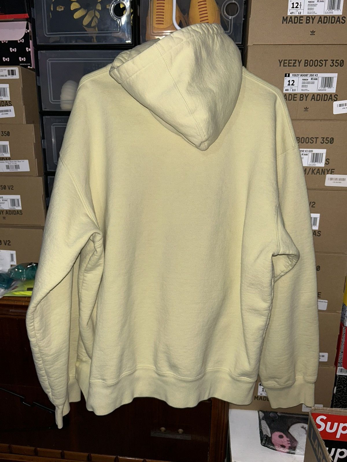 Supreme Supreme Small Box Logo Hooded Sweatshirt Light Yellow SS23XL Size US XL / EU 56 / 4 - 7 Thumbnail