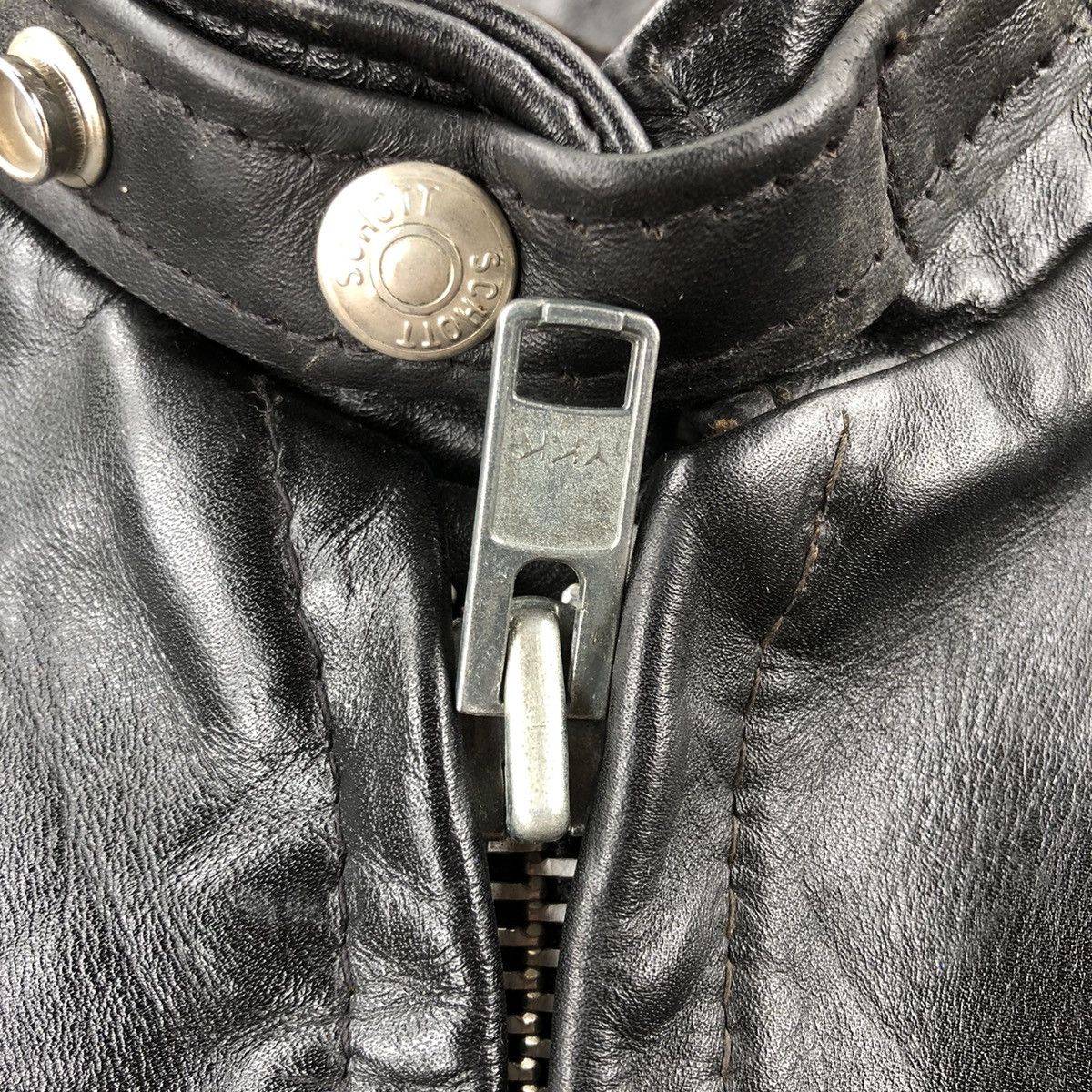 Schott Vintage Schott Leather Jacket Made In USA Size US L / EU 52-54 / 3 - 9 Thumbnail
