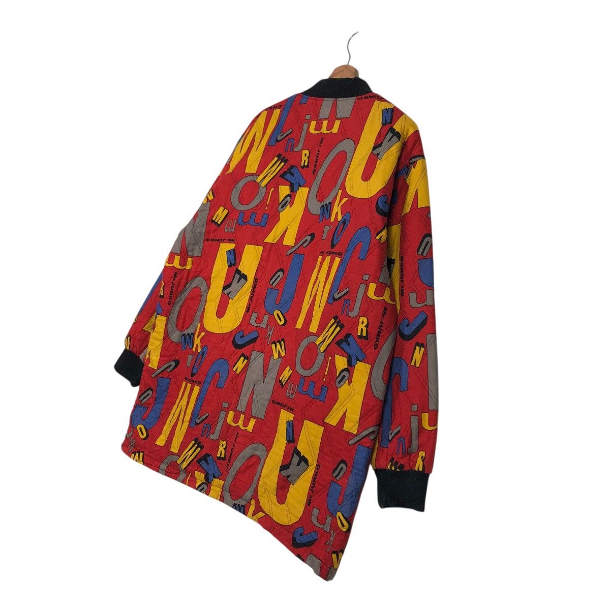 Japanese Brand Vintage Mr. JUNKO 90s Pop-Art Letter Print Bomber Jacket Size US L / EU 52-54 / 3 - 11 Thumbnail