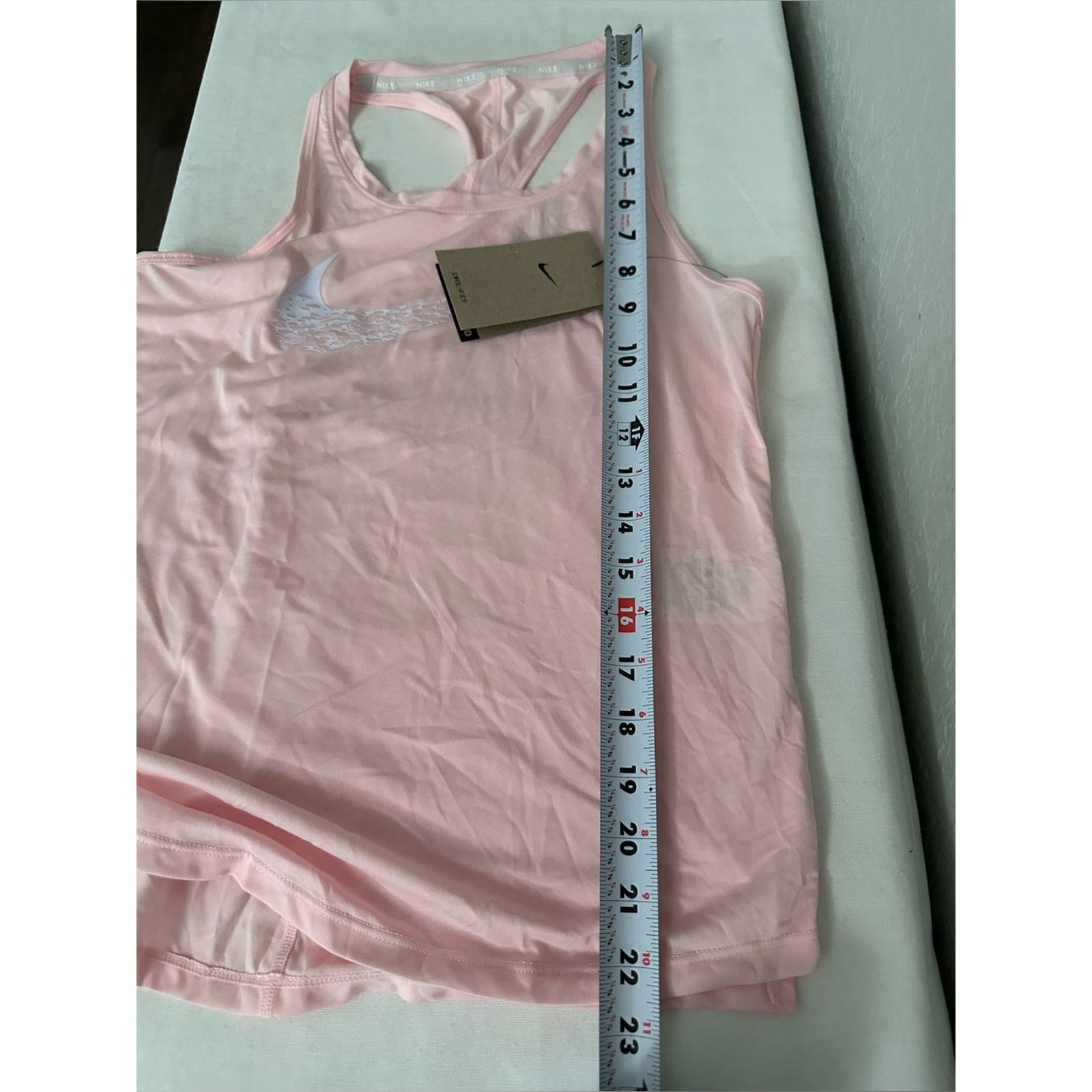 Nike Nike Dri-Fit Swoosh Racerback Tank Women Size XS Light Pink Size XS / US 0-2 / IT 36-38 - 11 Thumbnail