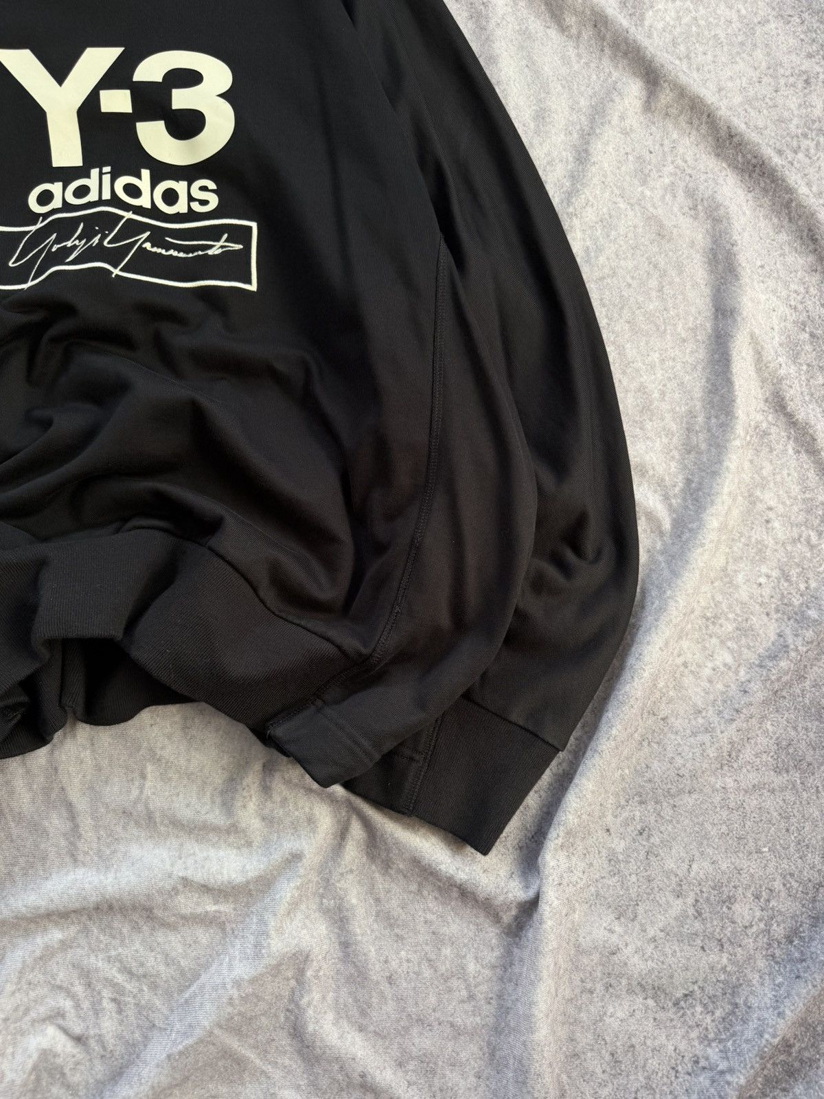 Adidas × Y-3 Y-3 Adidas Yohji Yamamoto Sweatshirt Stacked Logo Crewneck Size US M / EU 48-50 / 2 - 5 Thumbnail