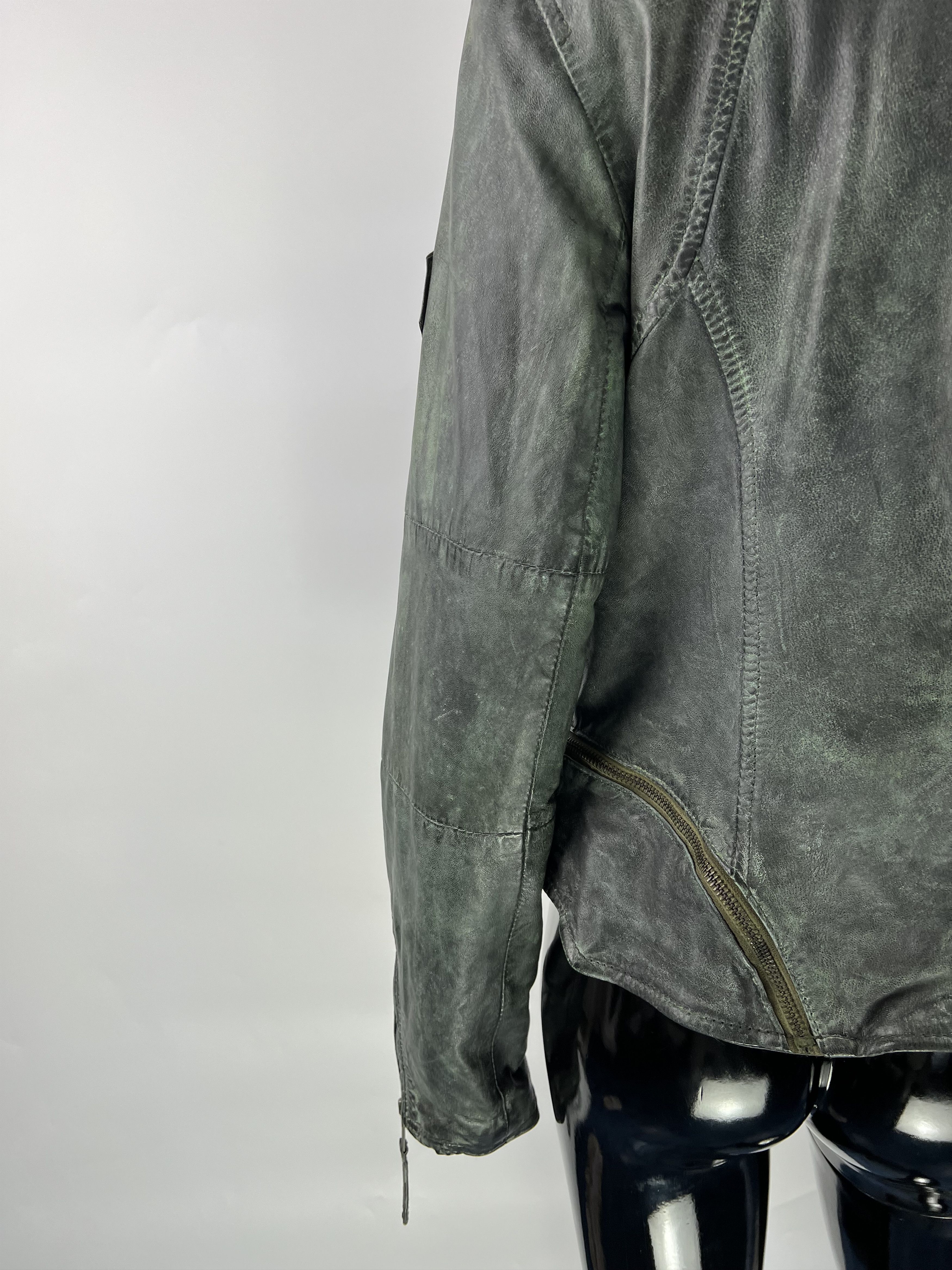 Designer Maze Women's Leather Biker Jacket Size L Size L / US 10 / IT 46 - 10 Thumbnail
