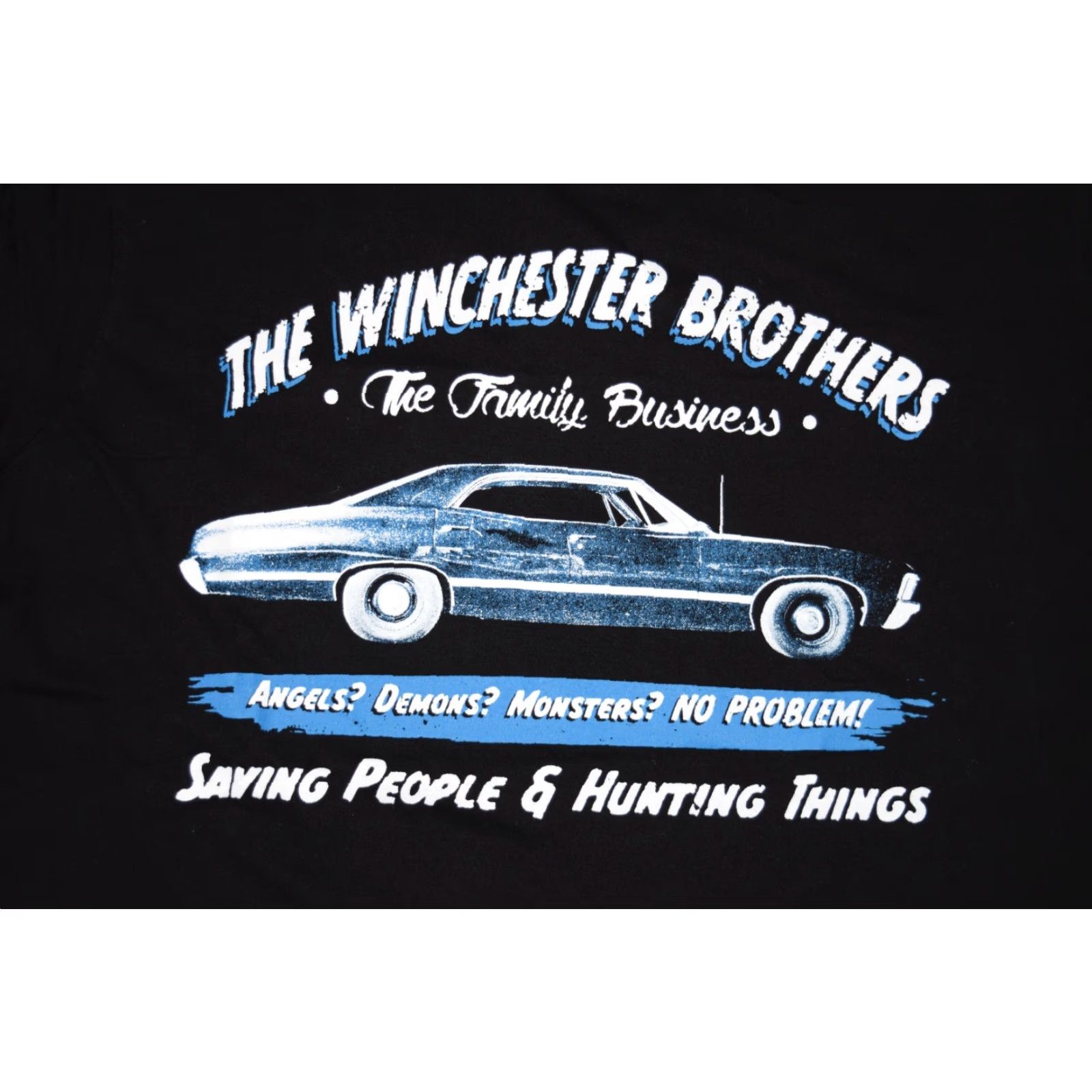 Vintage Womens Supernatural T-Shirt The Winchester Brothers Tee Size Medium M Black Graphic Tee Short Sleeve Regular Fit VINTAGE No Size M / US 6-8 / IT 42-44 - 2 Thumbnail
