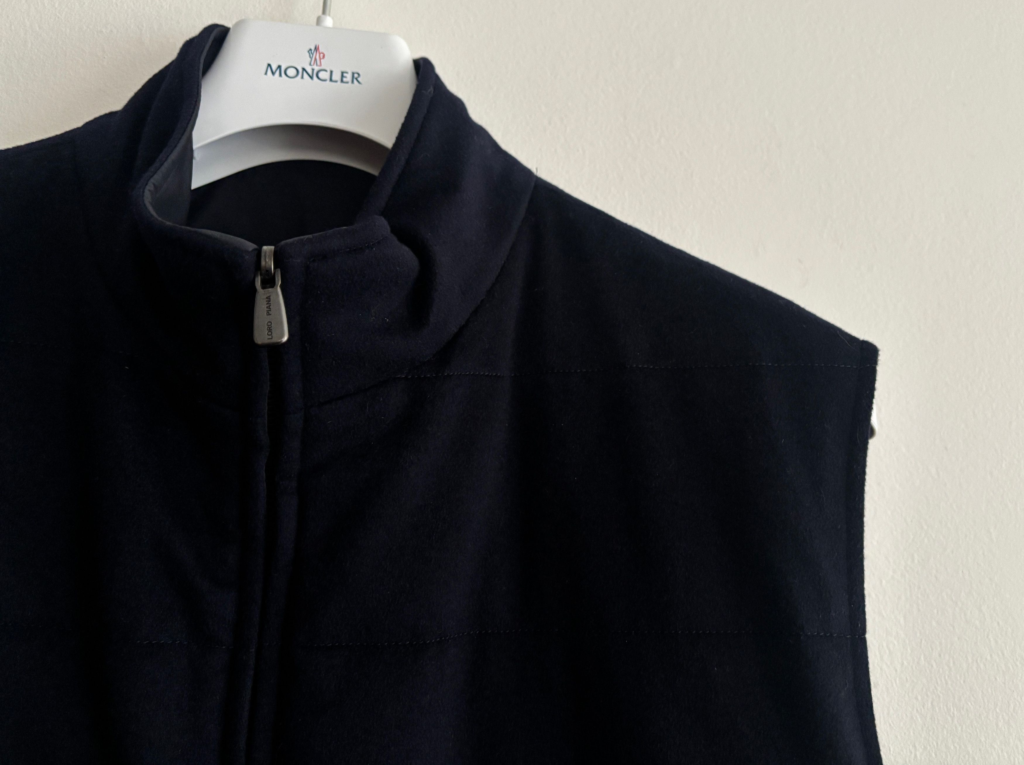 Loro Piana $4500 Storm System Reversible Navy Cashmere Nylon Vest - XXL Size US XXL / EU 58 / 5 - 3 Thumbnail