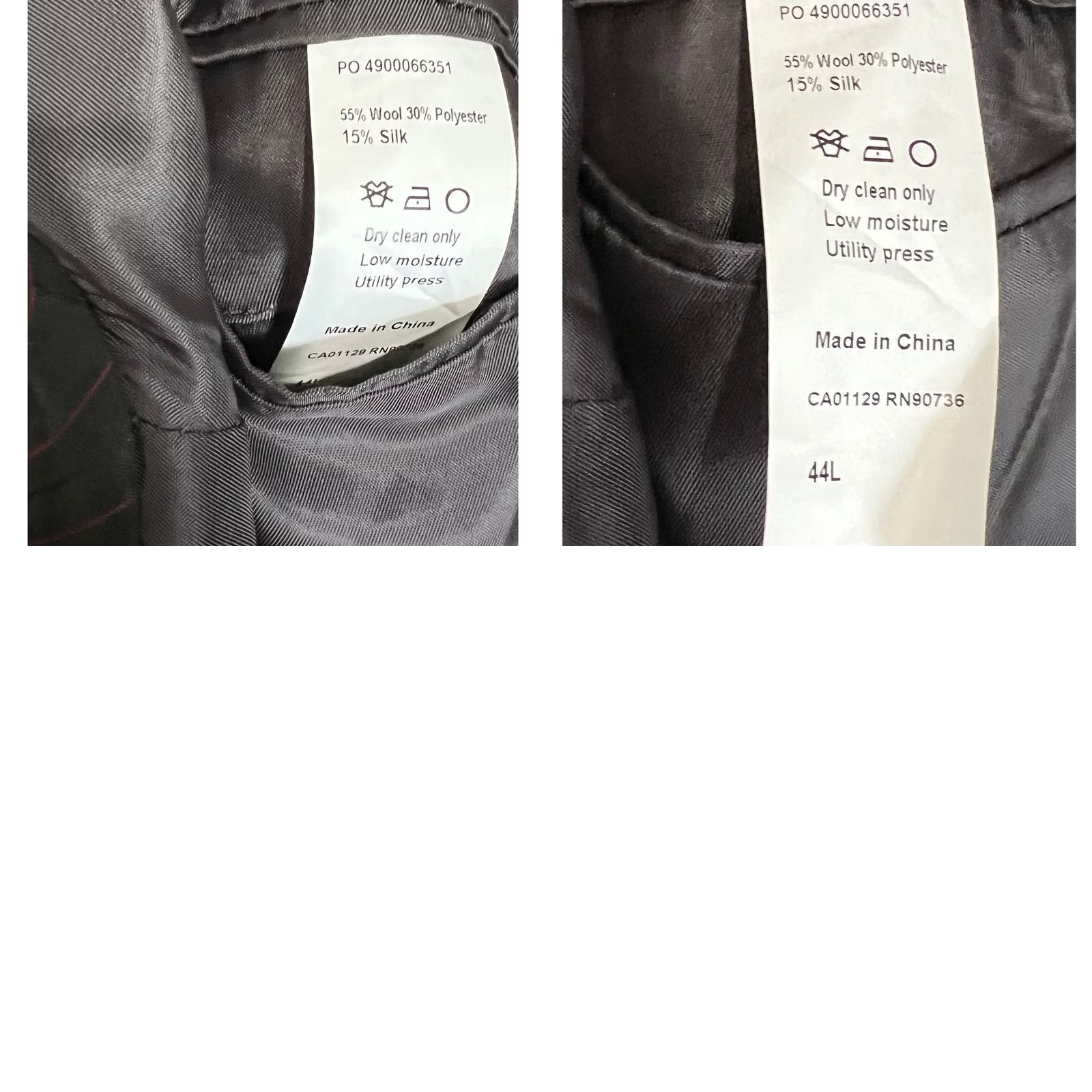 Calvin Klein Calvin Klein Blazer Sport Coat Gray Speckled Herringbone Wool Silk Blend 44L Mens Jacket Regular Modern 44L Gray Mens Blazer Size 44R - 8 Thumbnail