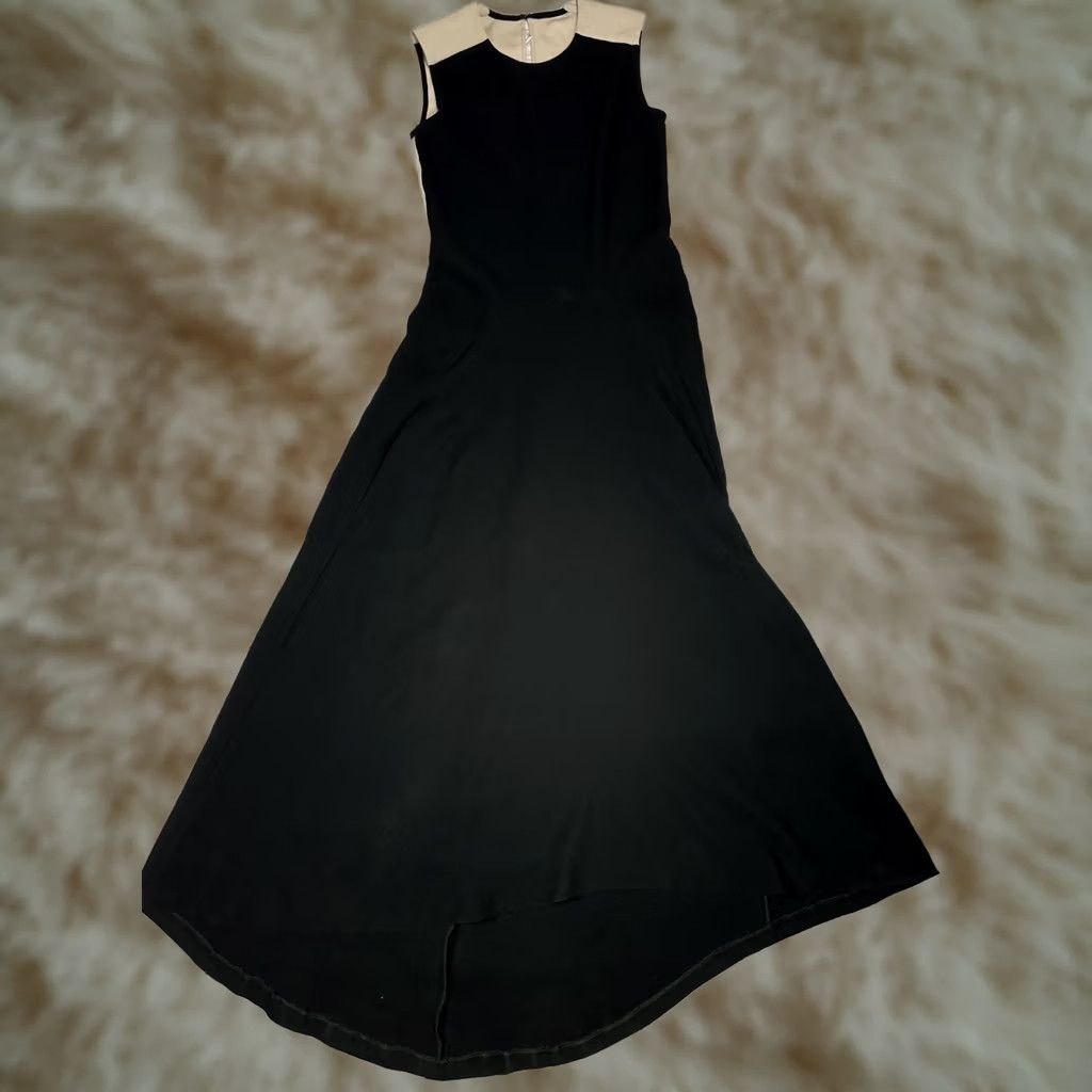 Diane von Furstenberg Diane von Furstenberg Dress Maxi Beige Black Hi-Low XS Fit & Flare Rayon N/A Sleeveless Womens, Casual, Party/Cocktail, Vintage? Size XS / US 0-2 / IT 36-38 - 1 Thumbnail