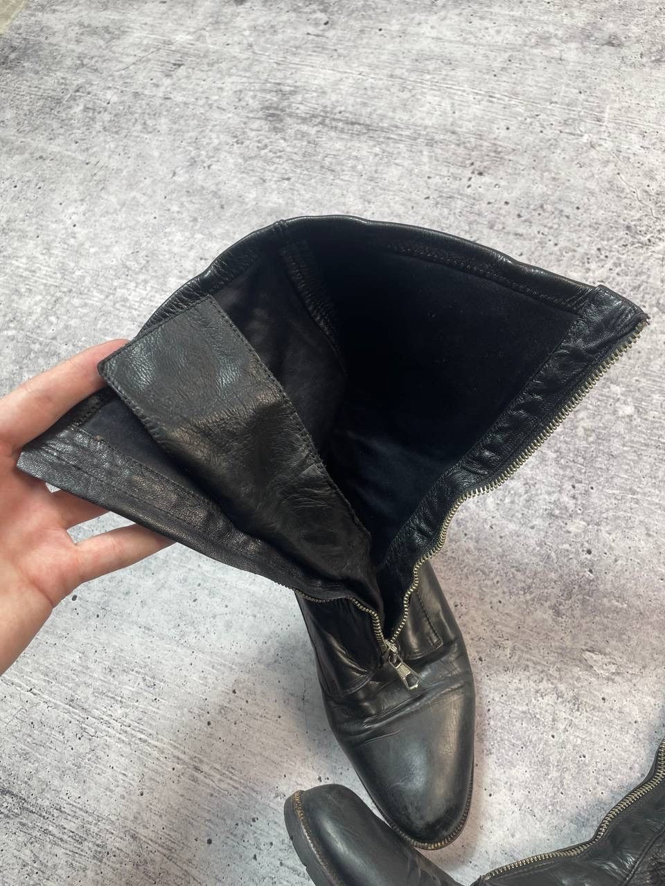Bally Vintage 00s Bally Front Zip Guidi AS98 Style Ankle Boots Y2K Size US 10 / IT 40 - 5 Thumbnail