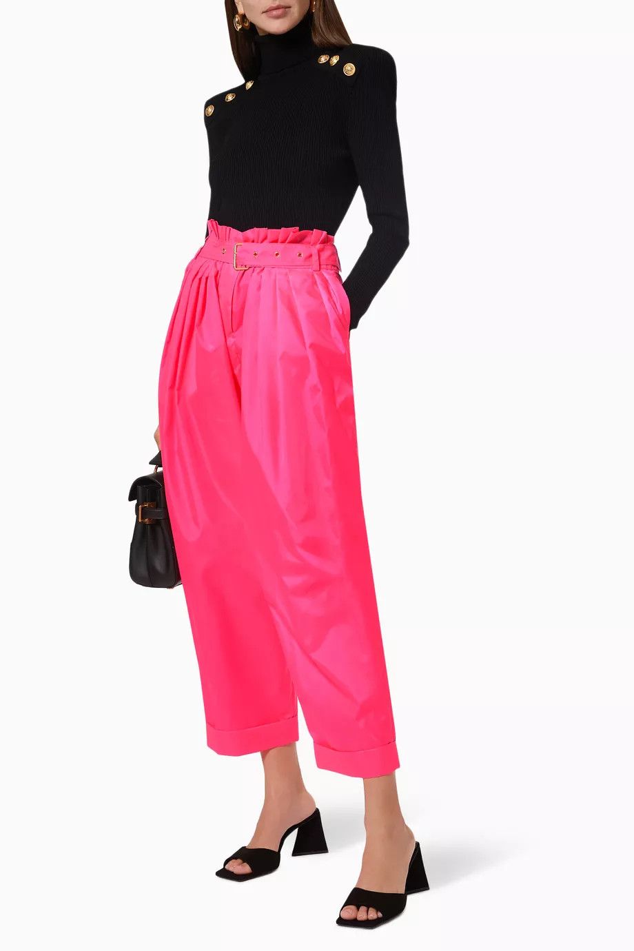 Balmain o1y0625 Casual Pant in Fuchsia Size 27" / US 4 / IT 40 - 5 Thumbnail