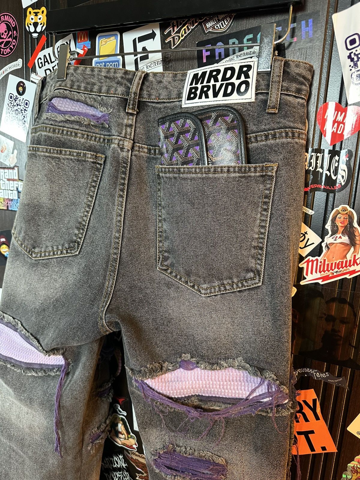Ev Bravado × Who Decides War Who Decides War “Jesus and Maria” Fusion Denim Size US 32 / EU 48 - 7 Thumbnail