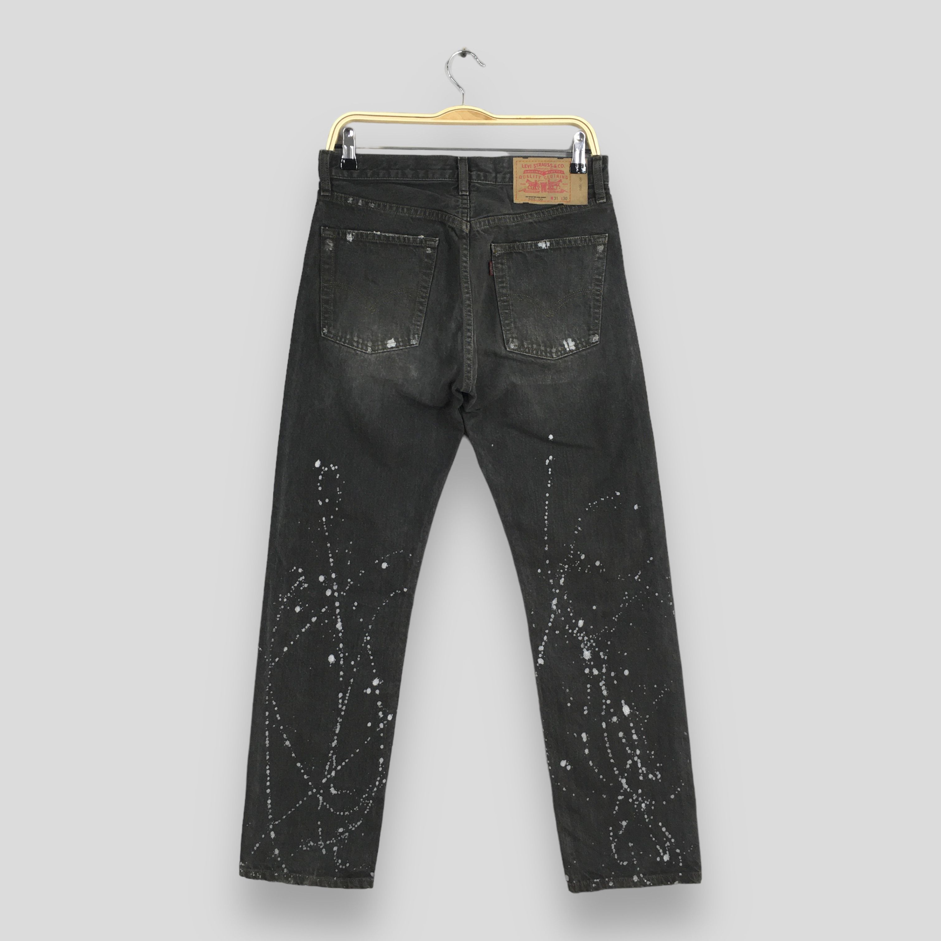 Levi's Size 29x29 Vintage 90s Levi's 505 Faded Black Jeans S1277 Size US 29 - 8 Thumbnail