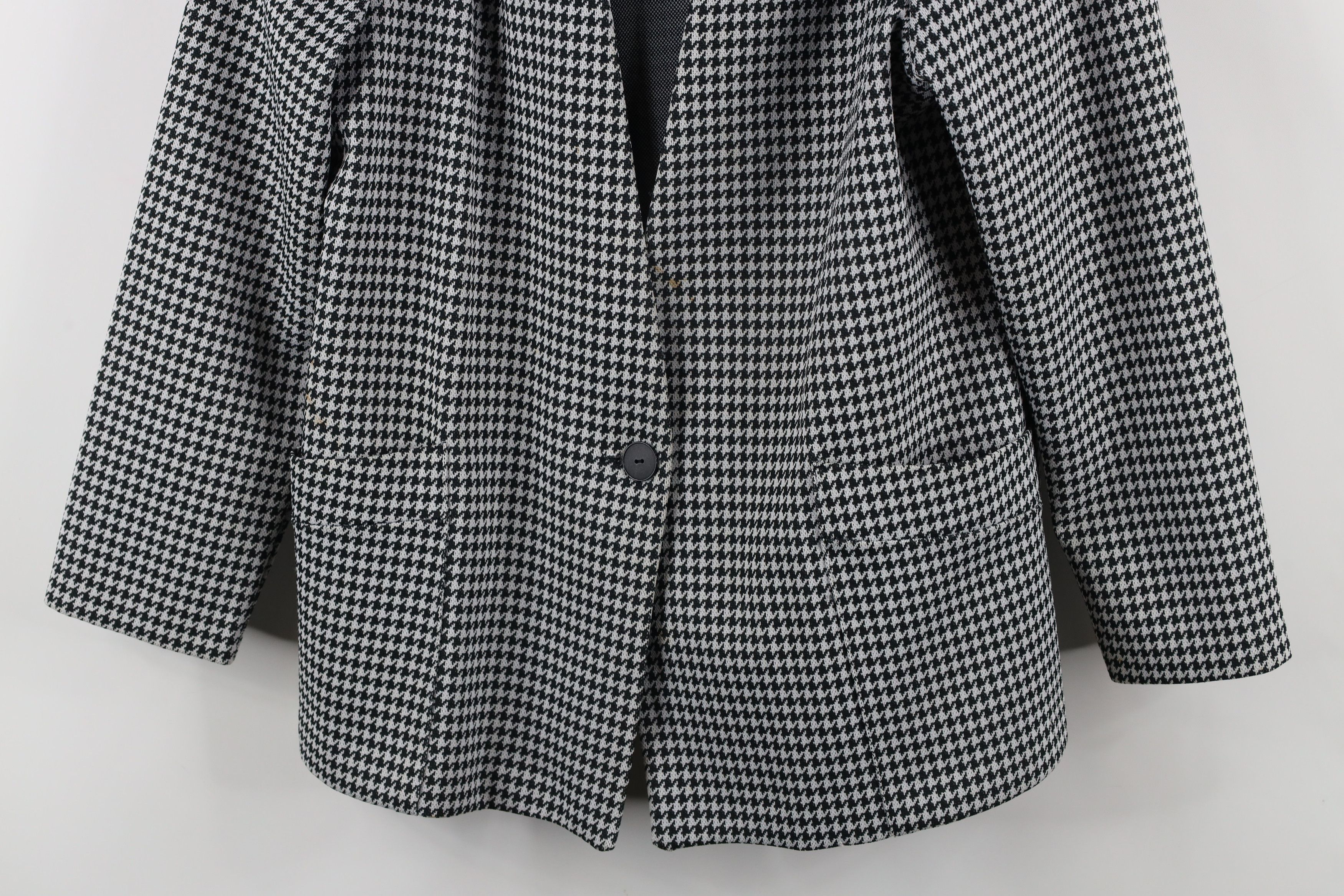 Vintage Vintage 90s Streetwear Knit One Button Blazer Jacket USA Size XL / US 12-14 / IT 48-50 - 3 Thumbnail
