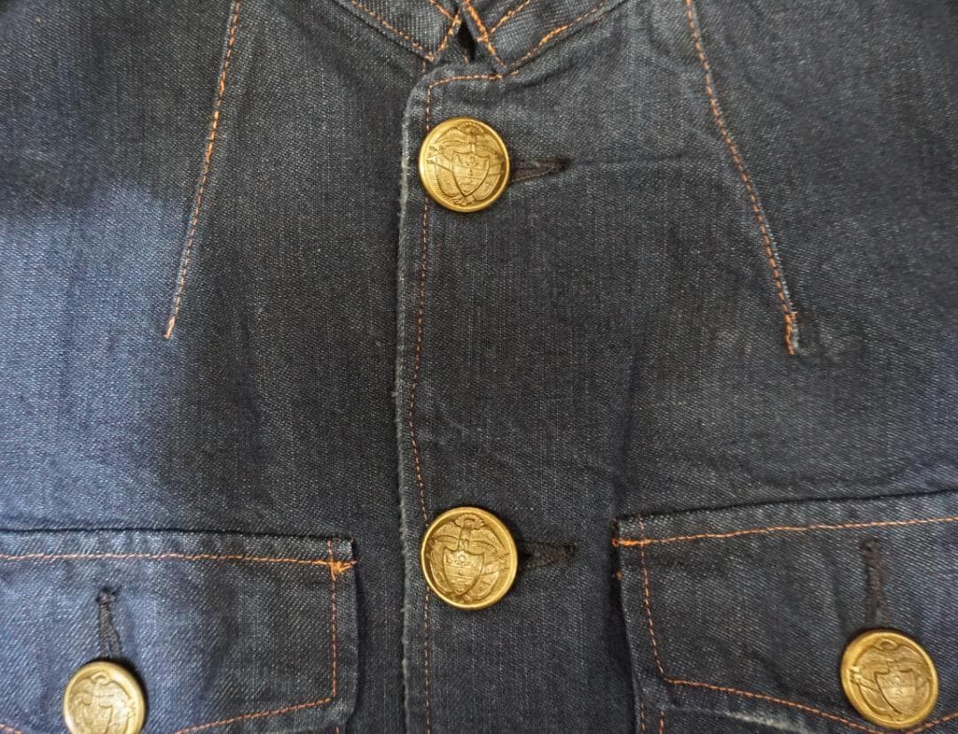 Vintage Ralph Lauren ミリタリージャケット ダークブルー Size US L / EU 52-54 / 3 - 3 Thumbnail