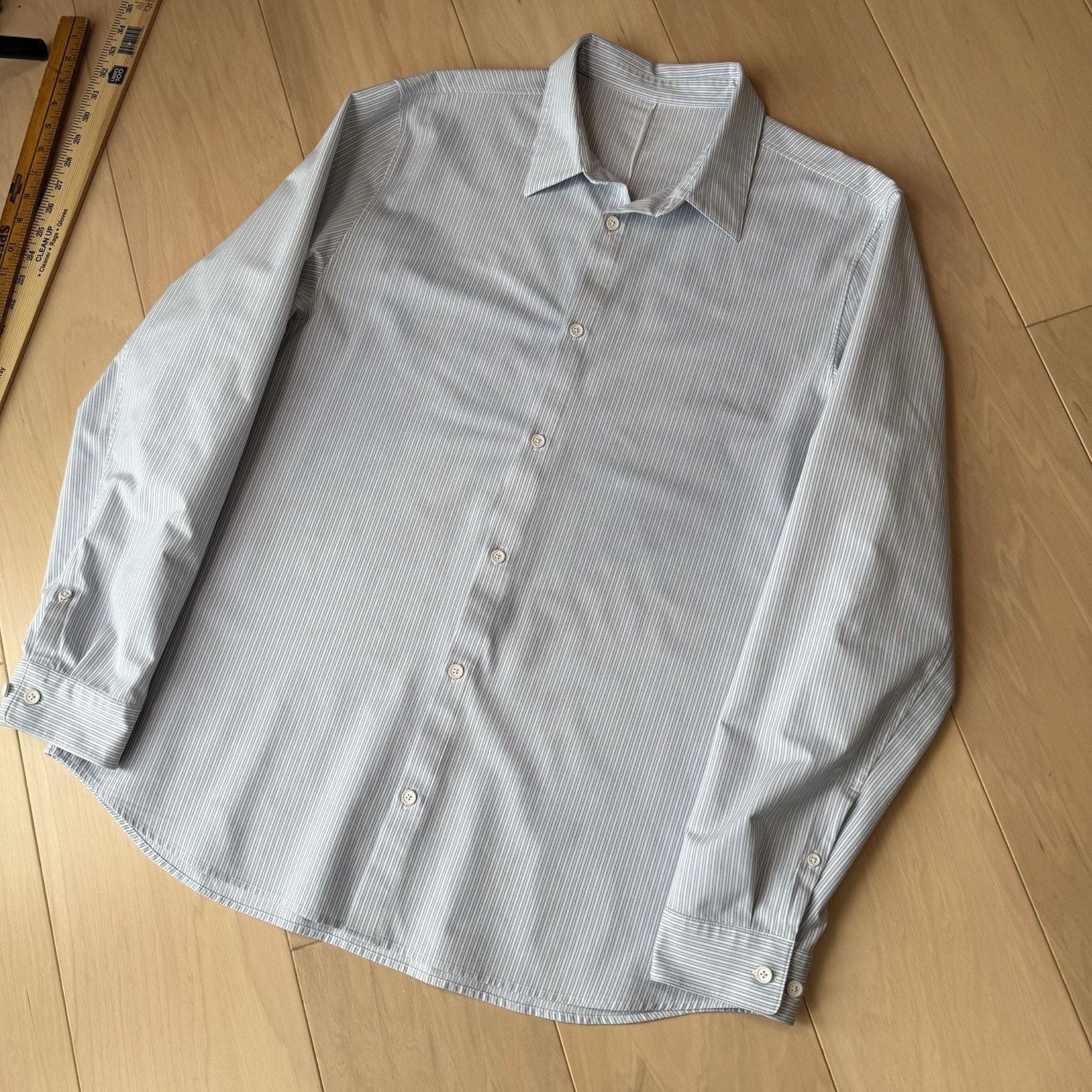 Lululemon Lululemon Shirt XL Blue White Long Sleeve Minimalist Size US XL / EU 56 / 4 - 11 Thumbnail