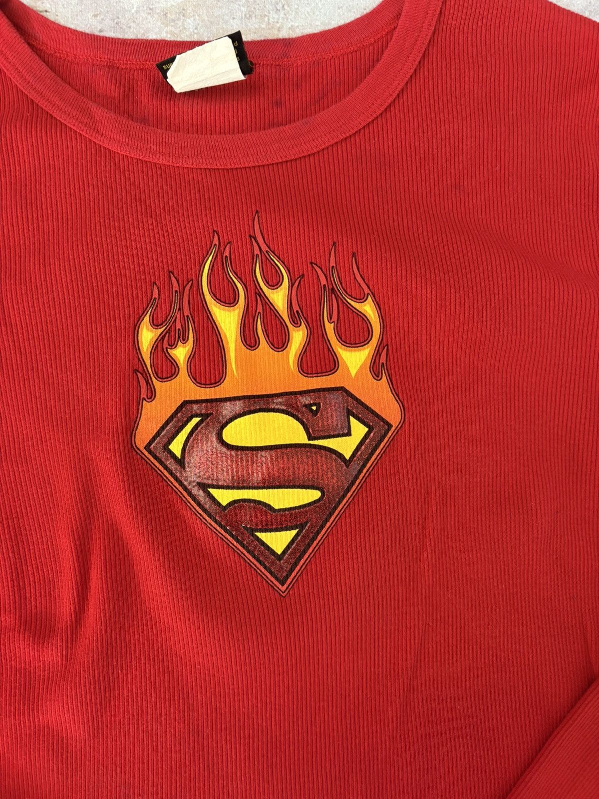 Warner Bros Rare early 00s Warner bros licensed superman long sleeve y2k Size L / US 10 / IT 46 - 3 Thumbnail