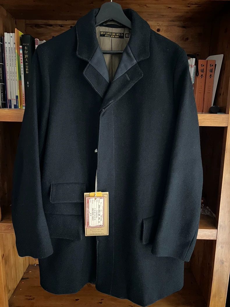 Freewheelers freewheelers Black wool coat 2504-Nextarrow Size US XXS / EU 40 - 1 Thumbnail