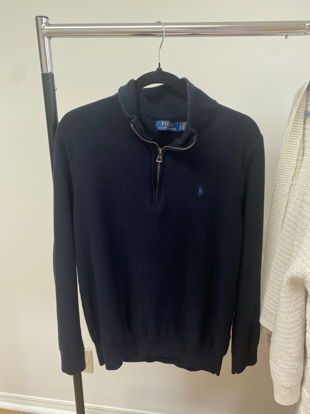 Polo Ralph Lauren 1 2 3 4 5 POLO RALPH LAUREN Cotton Half-Zip Sweater Size US L / EU 52-54 / 3 - 3 Thumbnail