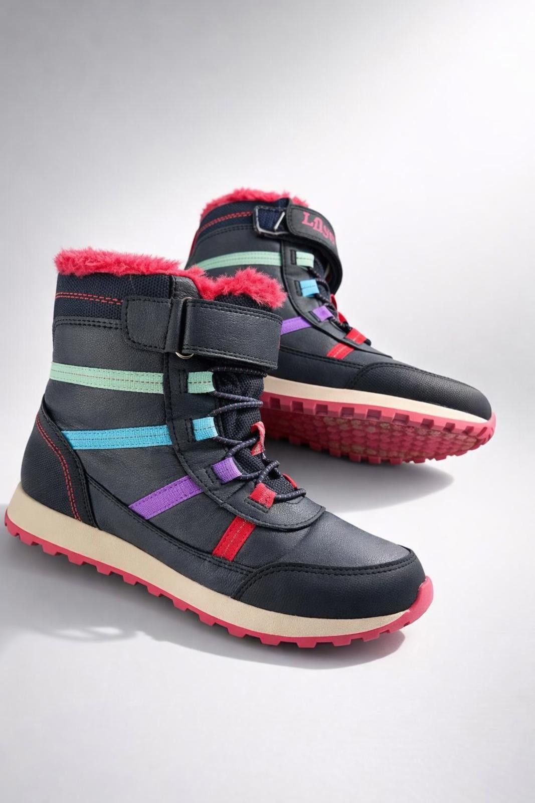 Other Lily & Dan Kids Faux Fur Lined Winter Boots Size 2 Size US 5 / EU 37 - 1 Thumbnail