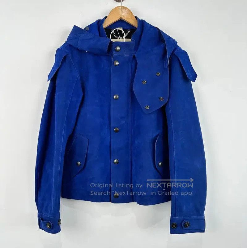 Burberry Burberry Blue Leather Men's Jacket. Size US XS / EU 42 / 0 - 1 Thumbnail