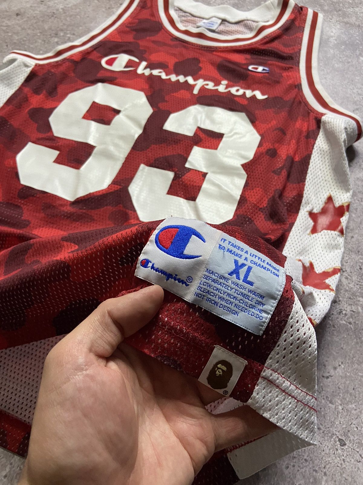 Bape × Champion Bape x champion basketball jersey rare Size US XL / EU 56 / 4 - 3 Thumbnail